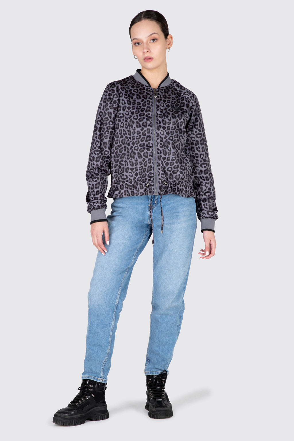 Chaqueta Bomber Chloe Gris NGX
