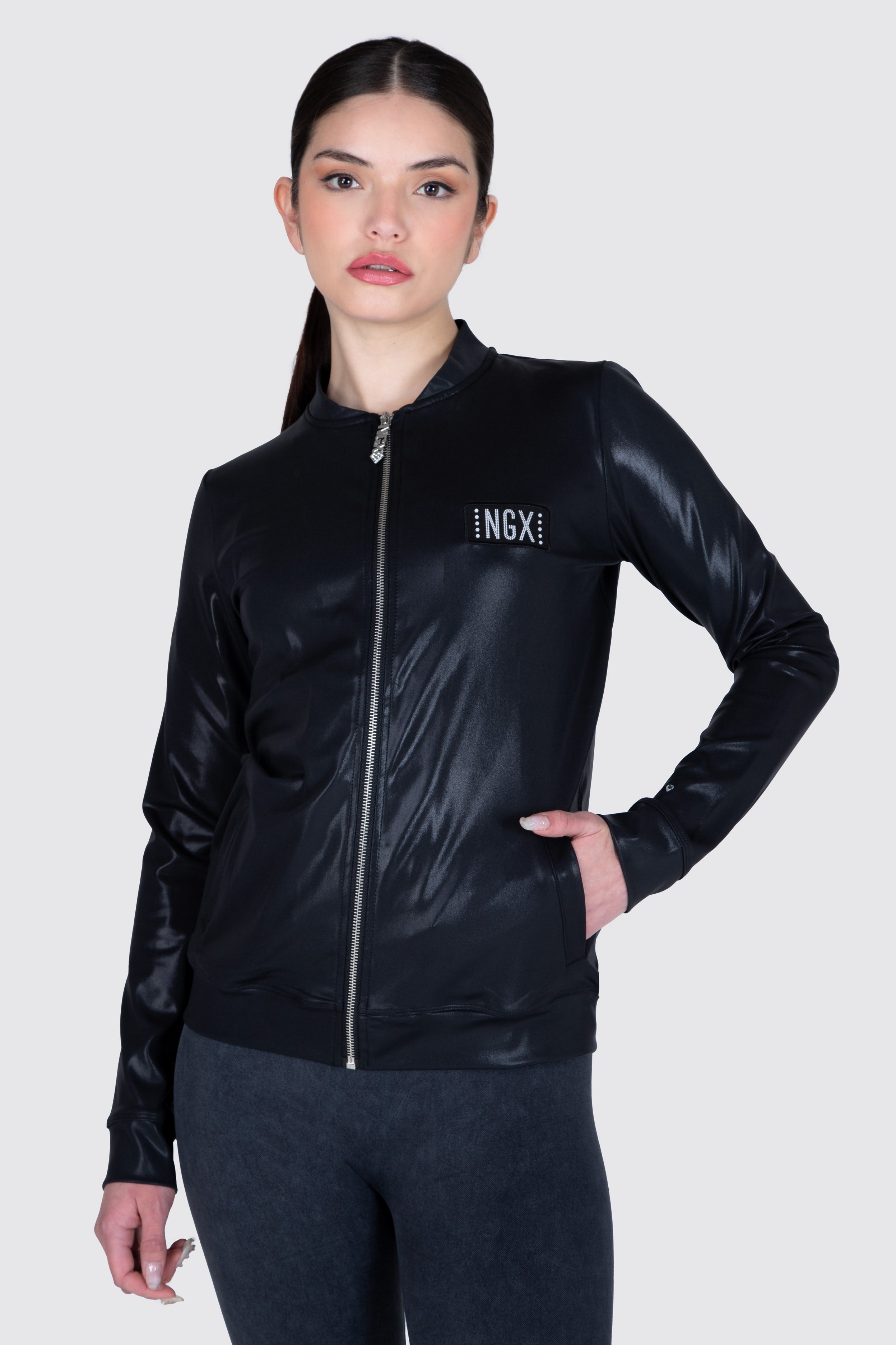 Chaqueta Bomber Cynthia Negro NGX 