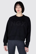 Poleron Crew Neck Adrenalin Negro NGX 