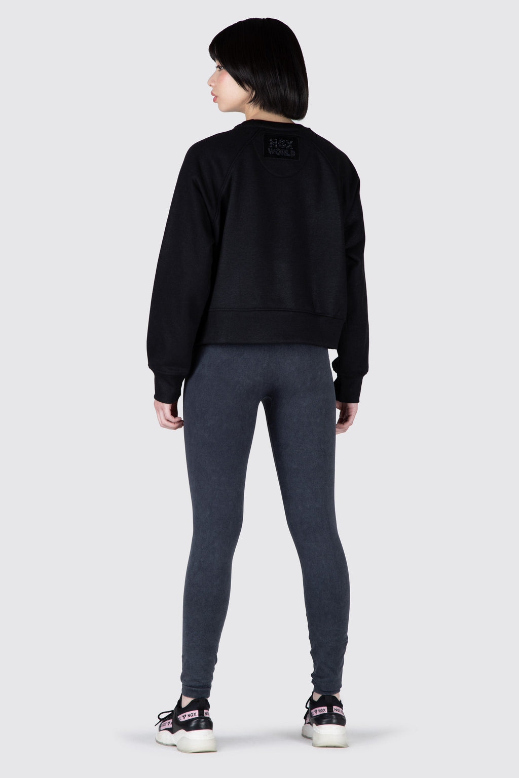 Poleron Crew Neck Adrenalin Negro NGX 