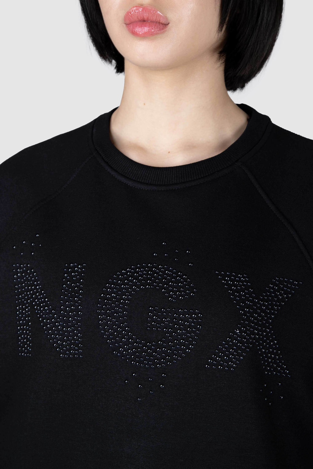 Poleron Crew Neck Adrenalin Negro NGX 