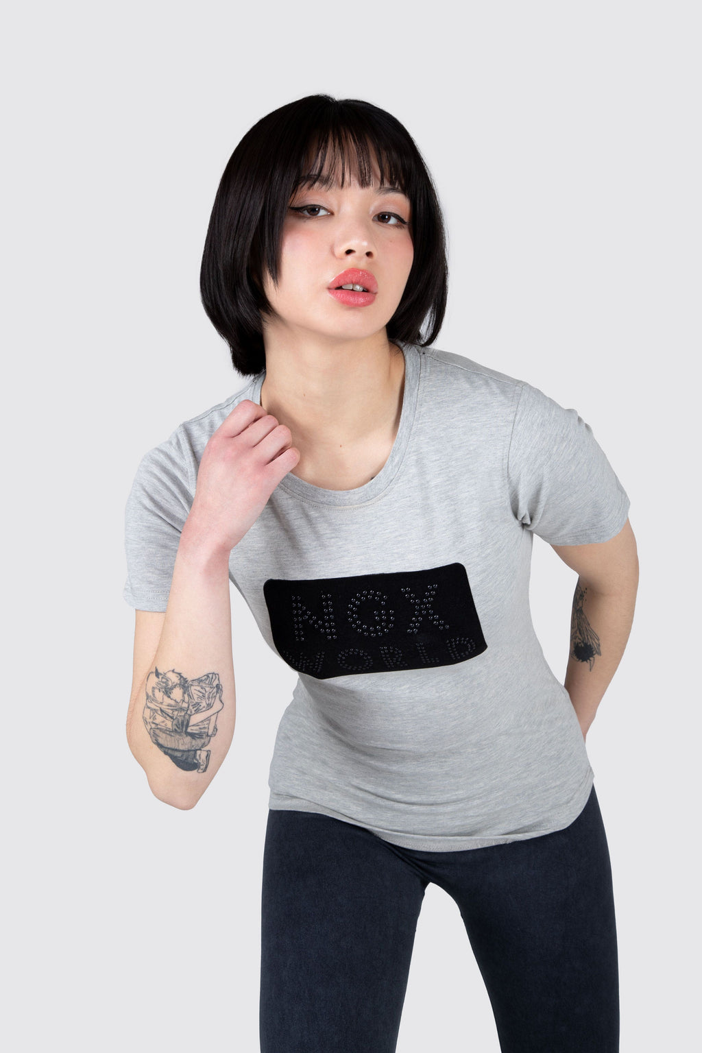 Polera M/C Adrenalin Gris NGX 