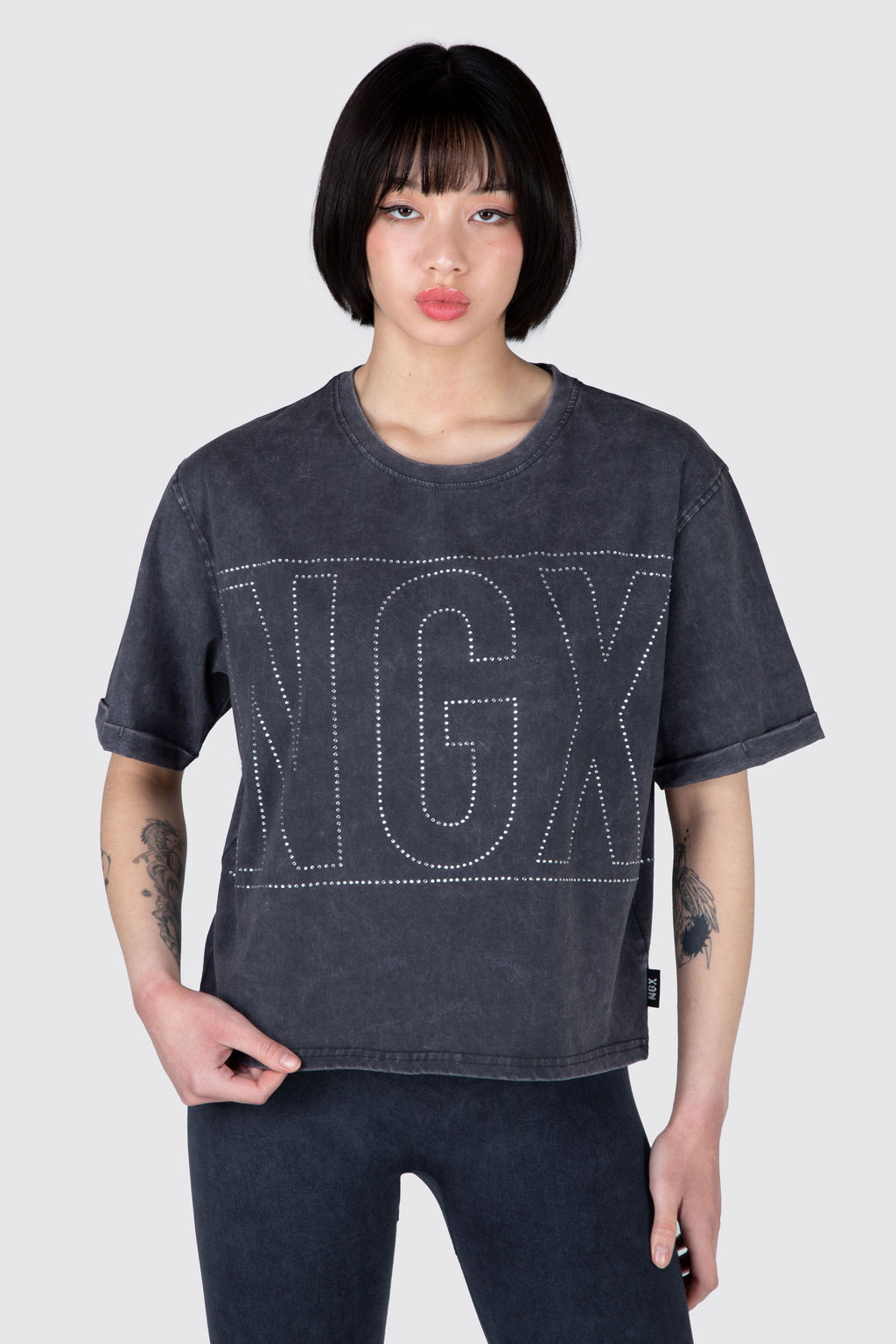 Polera M/C Hapiness Gris NGX 