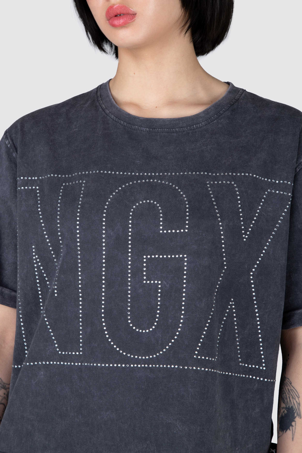 Polera M/C Hapiness Gris NGX 