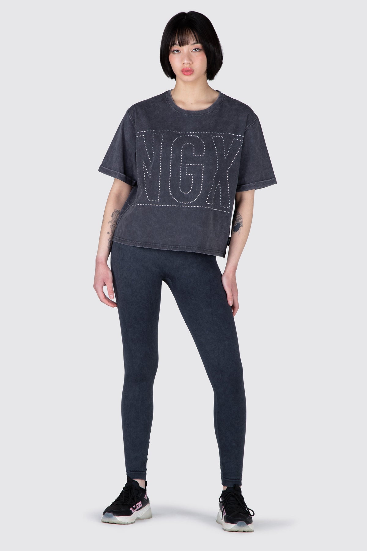 Polera M/C Hapiness Gris NGX 