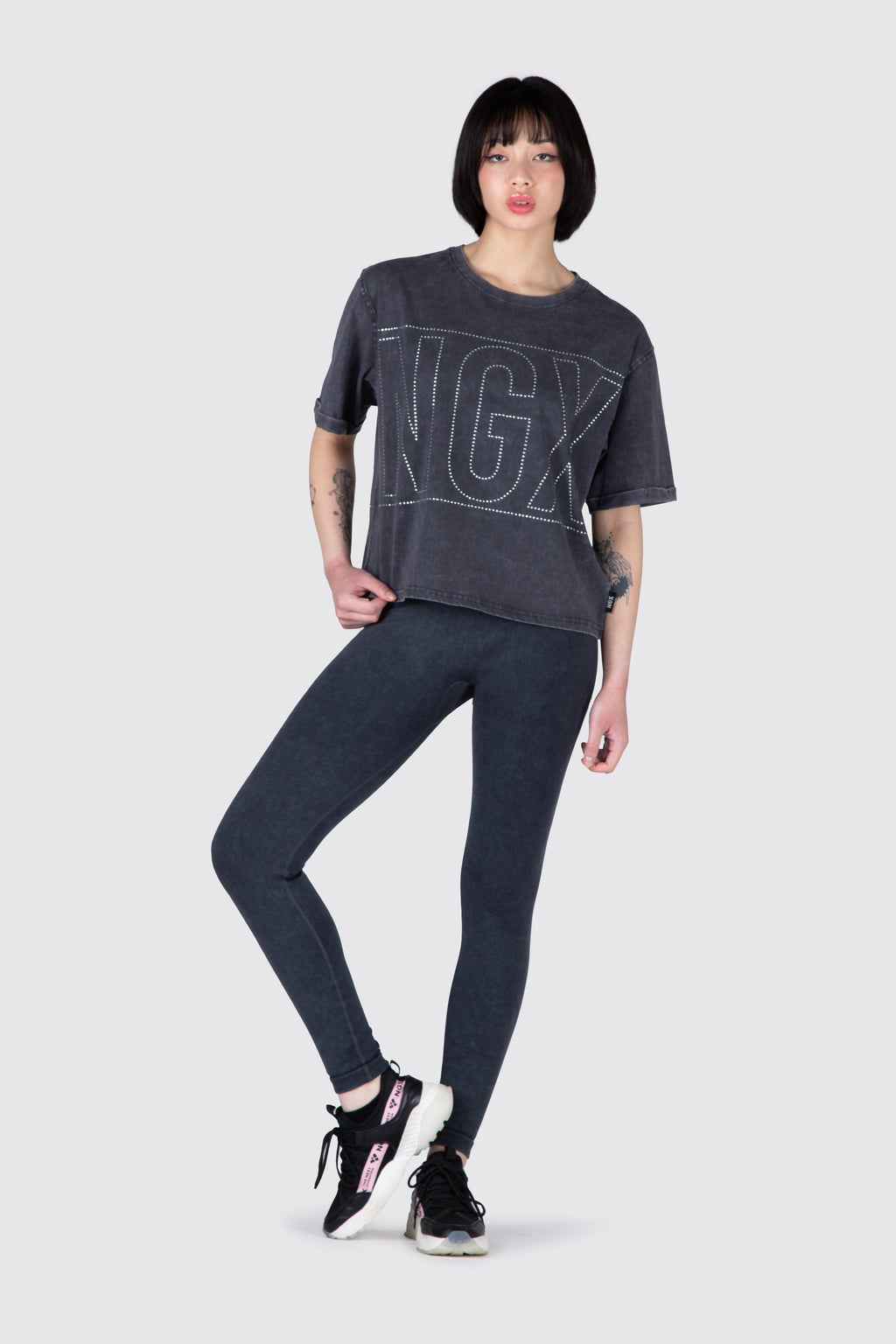Polera M/C Hapiness Gris NGX 
