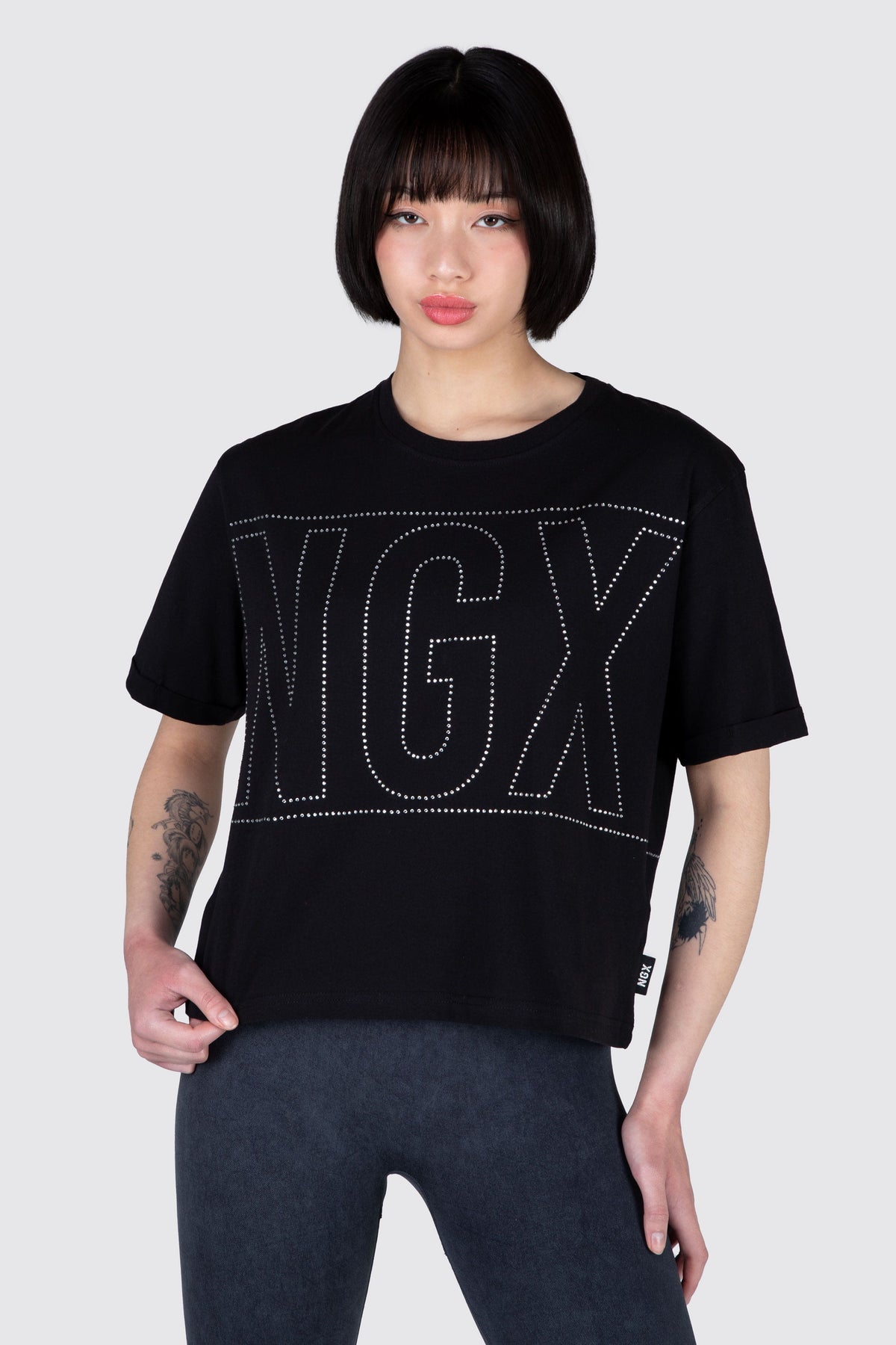 Polera M/C Hapiness Negro NGX 
