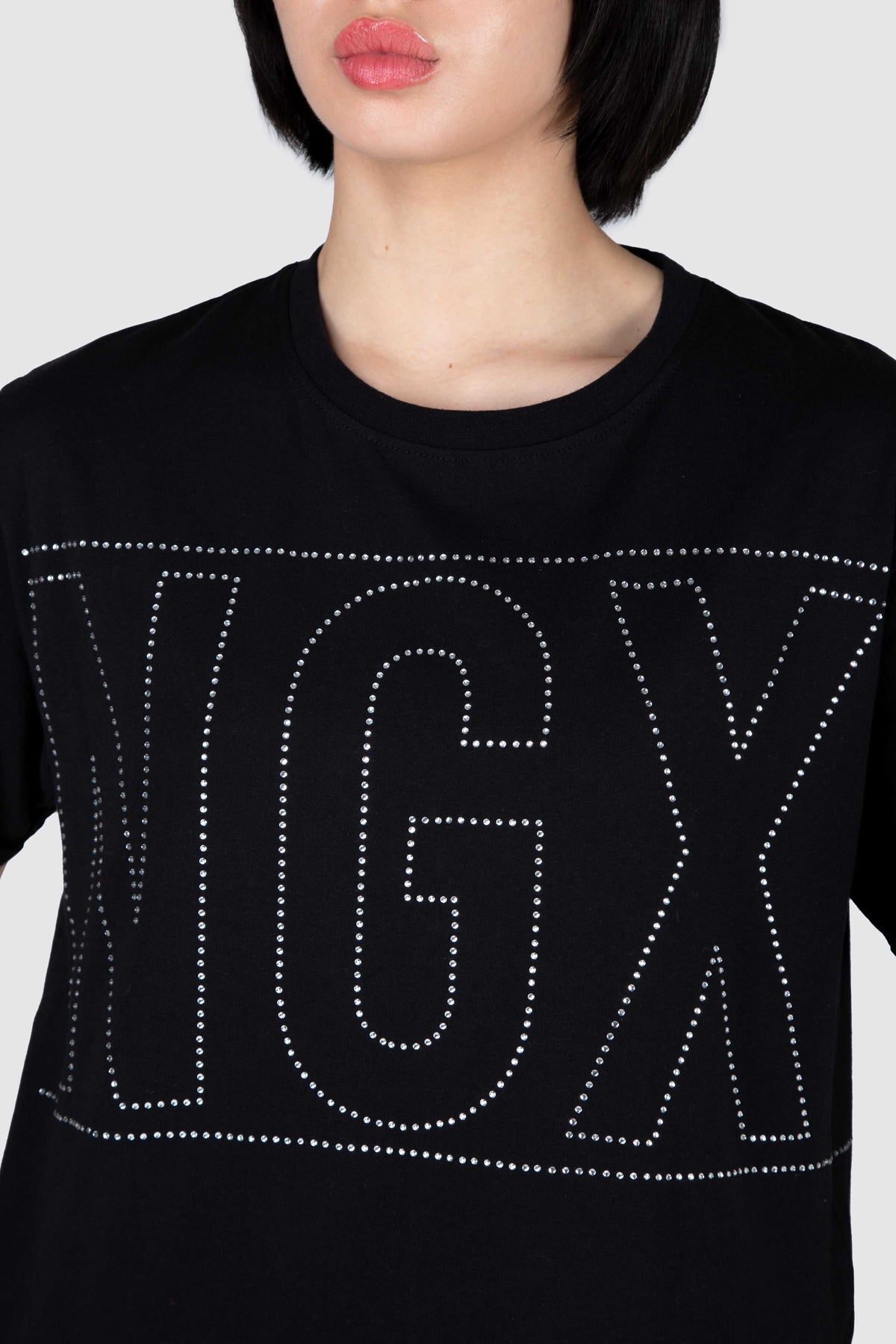 Polera M/C Hapiness Negro NGX 