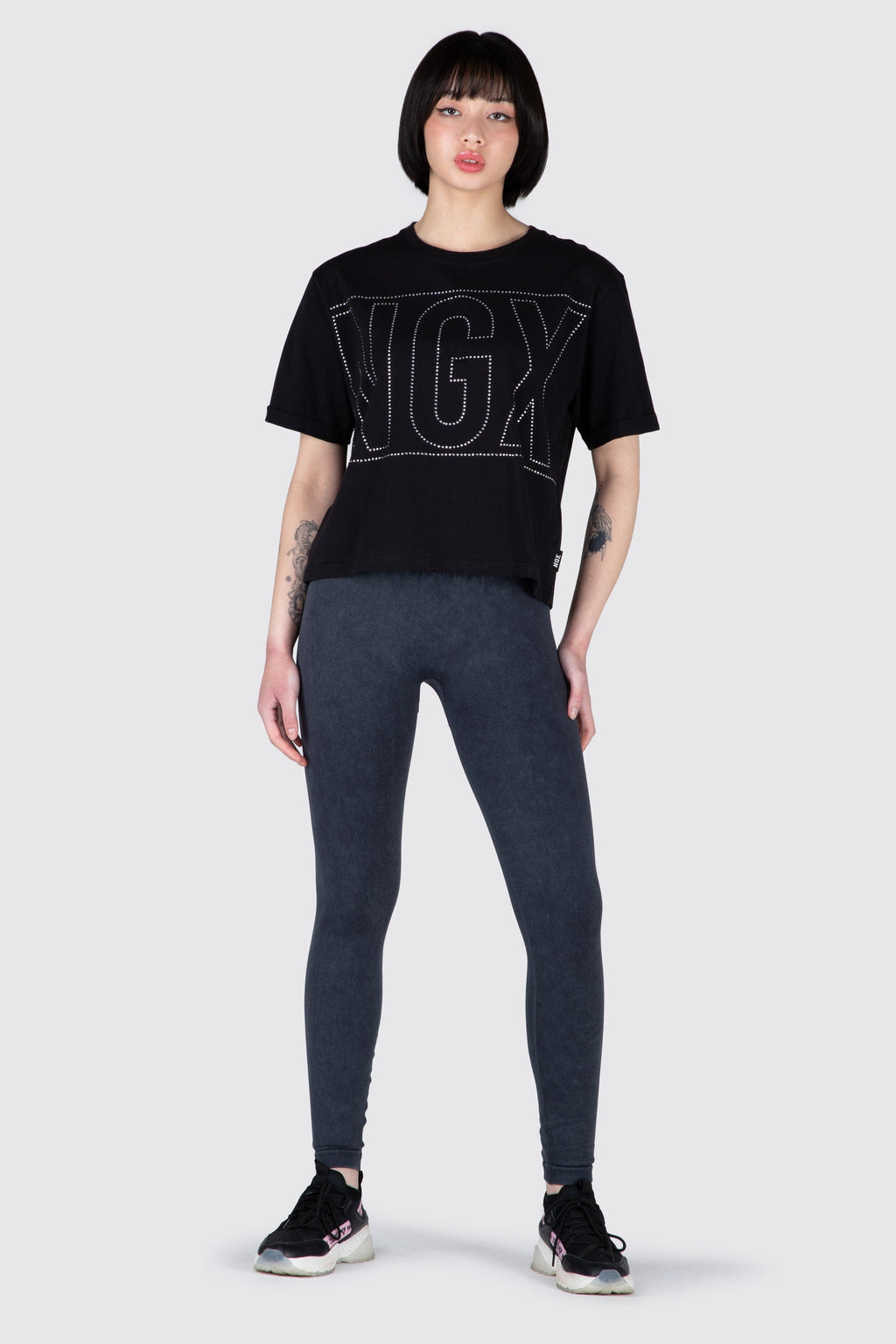 Polera M/C Hapiness Negro NGX 