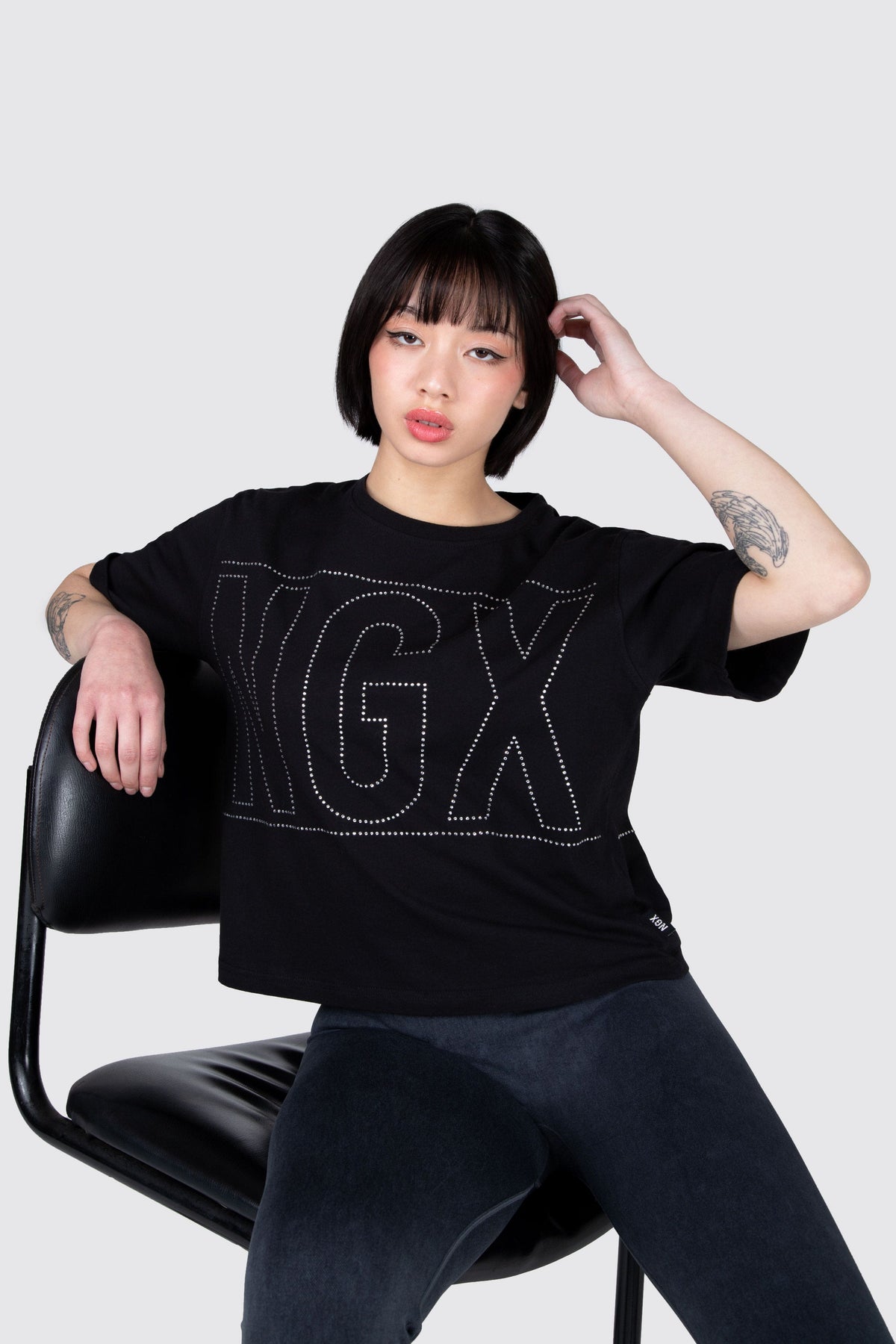 Polera M/C Hapiness Negro NGX 