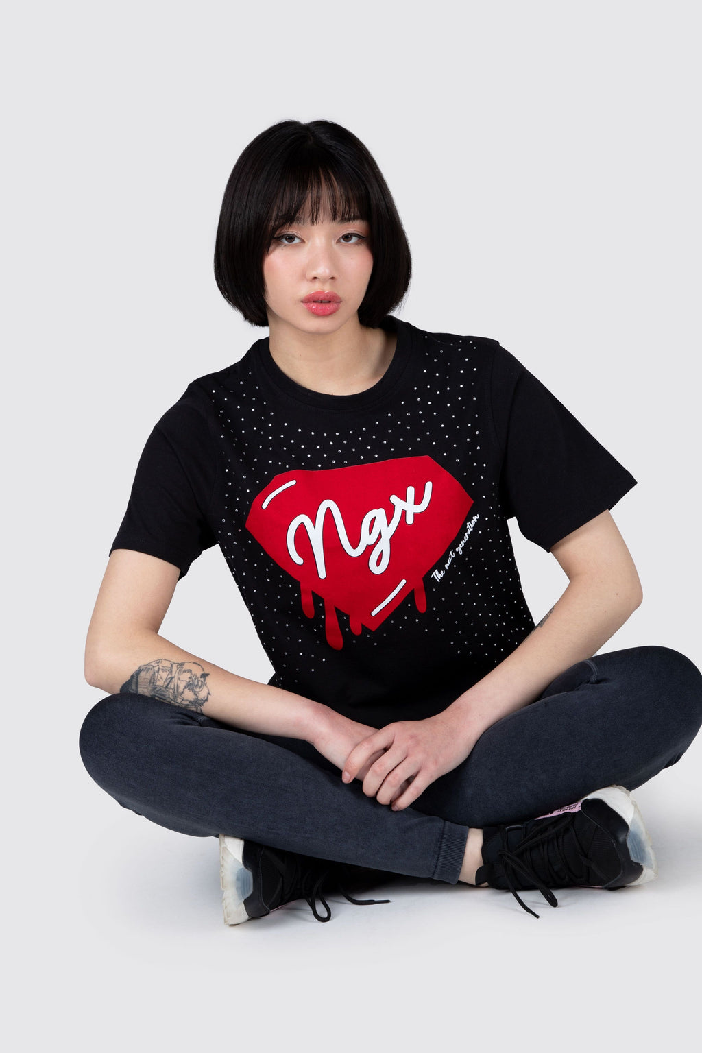 Polera M/C Emotion Negro NGX 