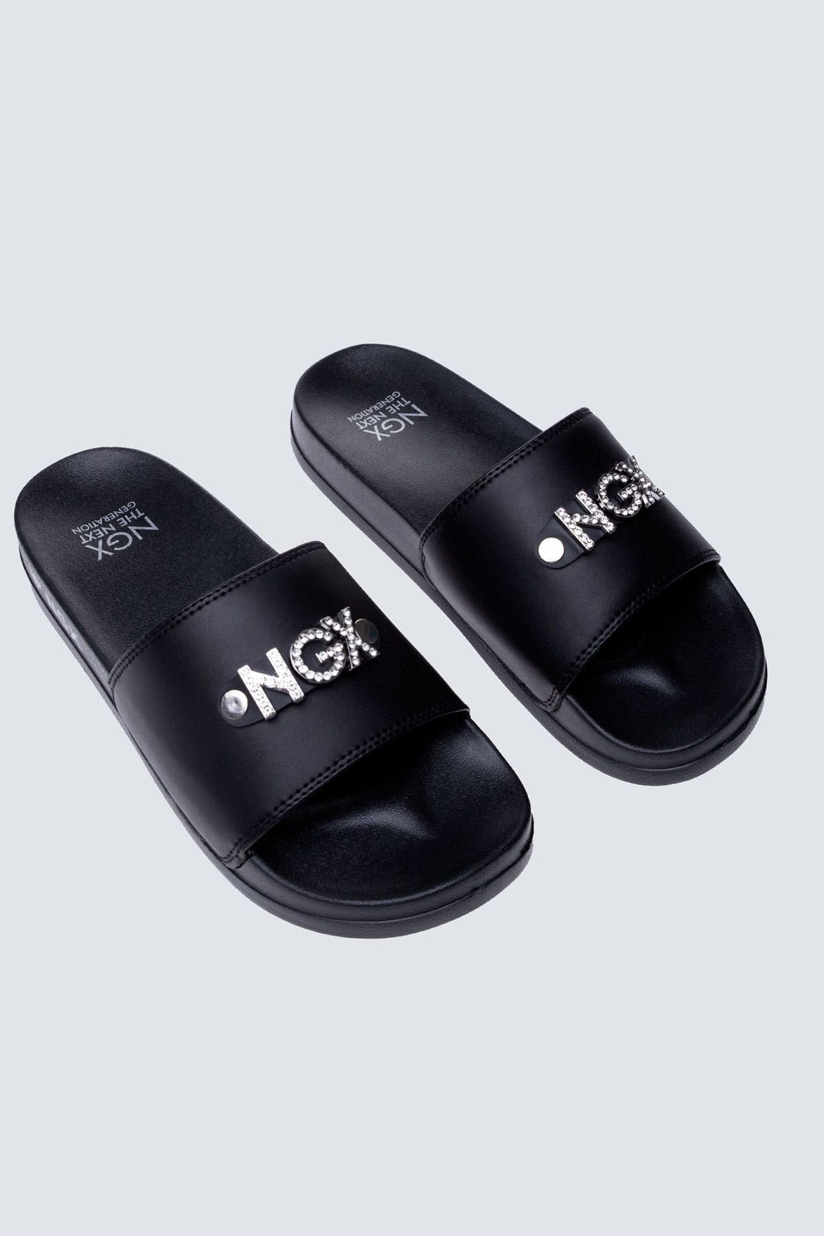 Chala Strass Letters Negro NGX