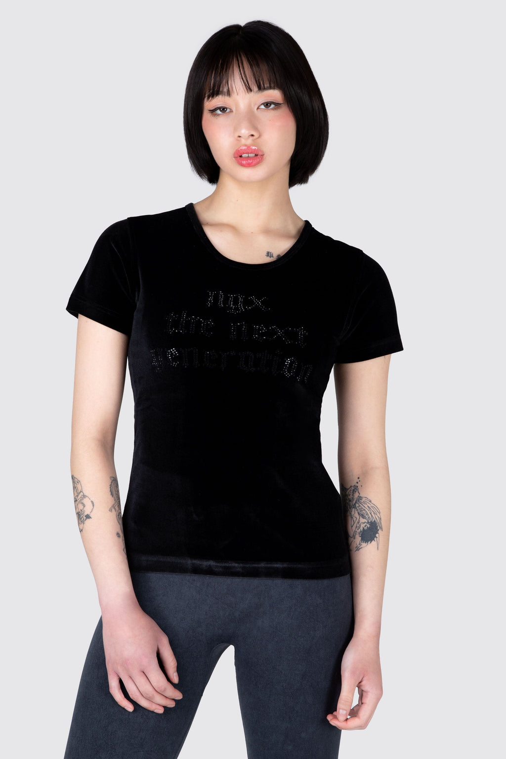 Polera M/C Vibrant Negro NGX 
