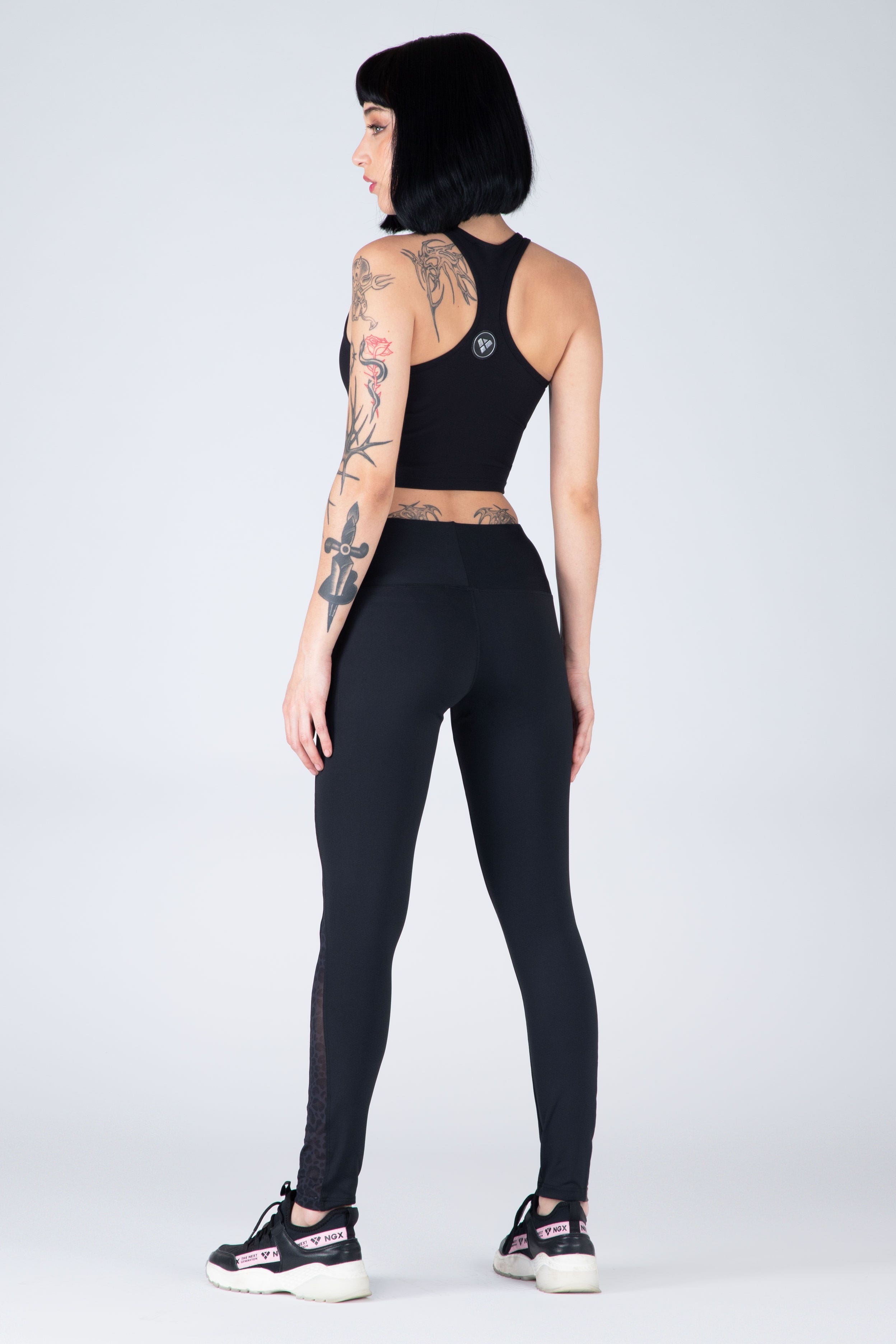 Legging Long Abstract Negro NGX