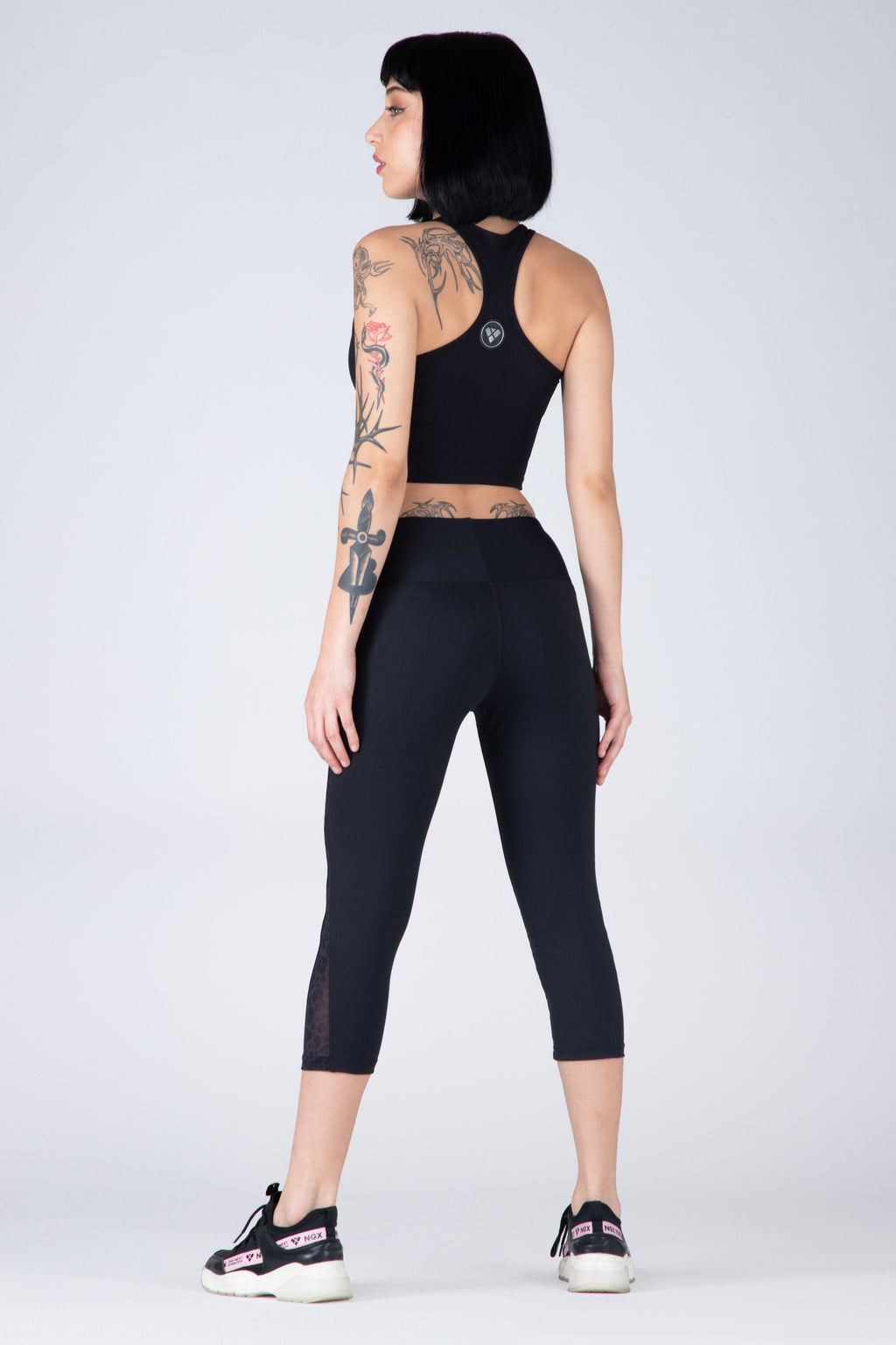 Legging Mid Abstract Negro NGX