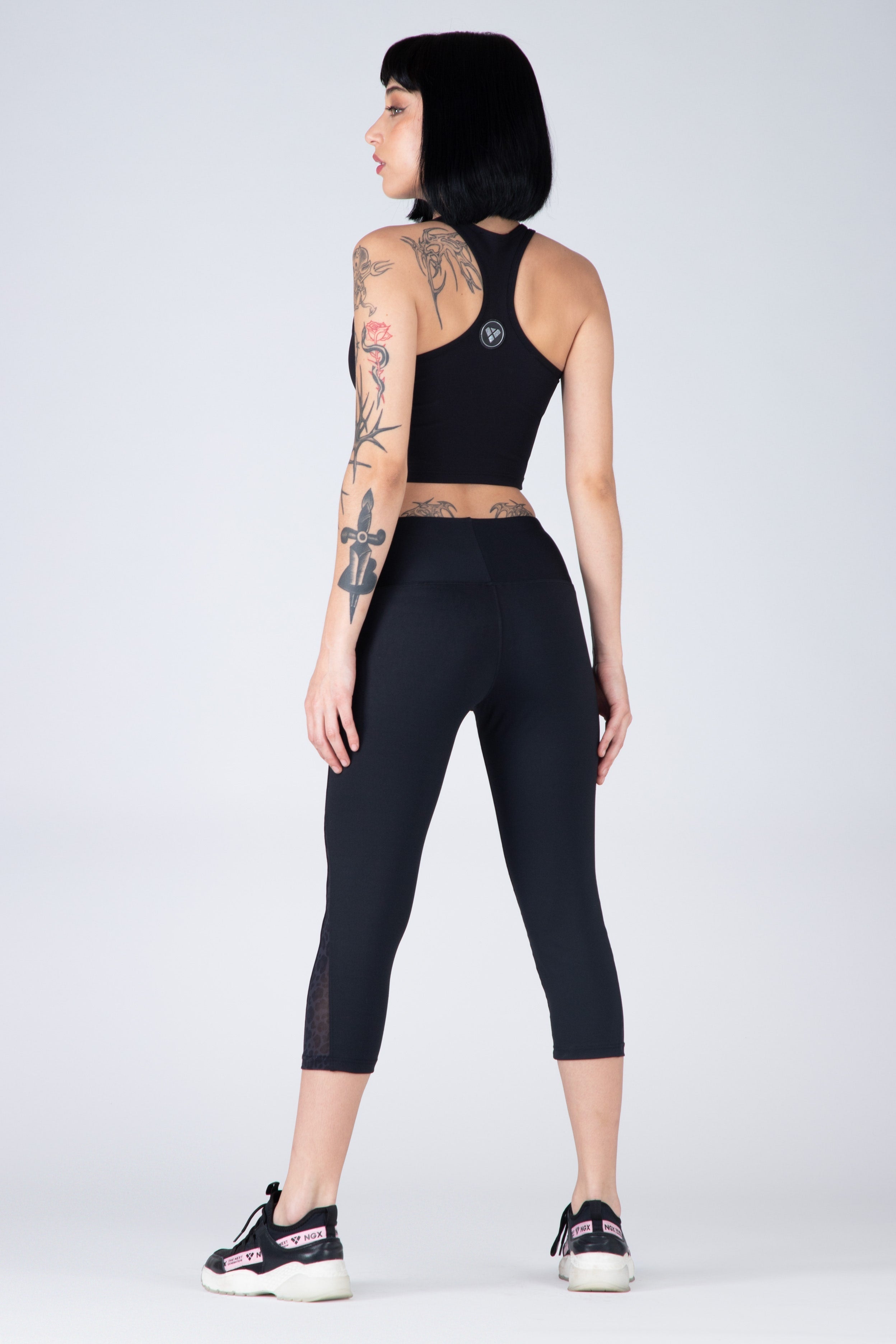 Legging Mid Abstract Negro NGX