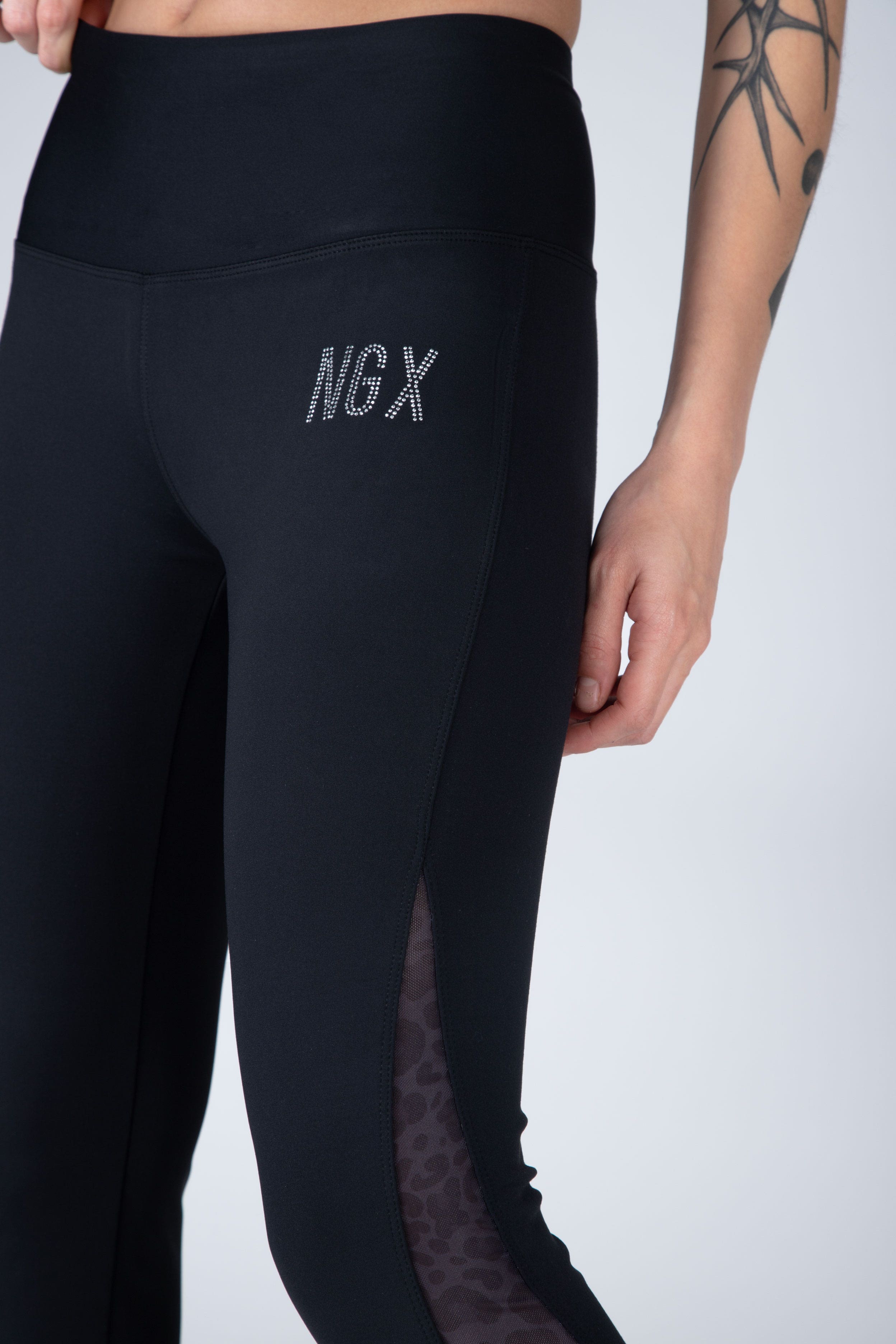 Legging Mid Abstract Negro NGX