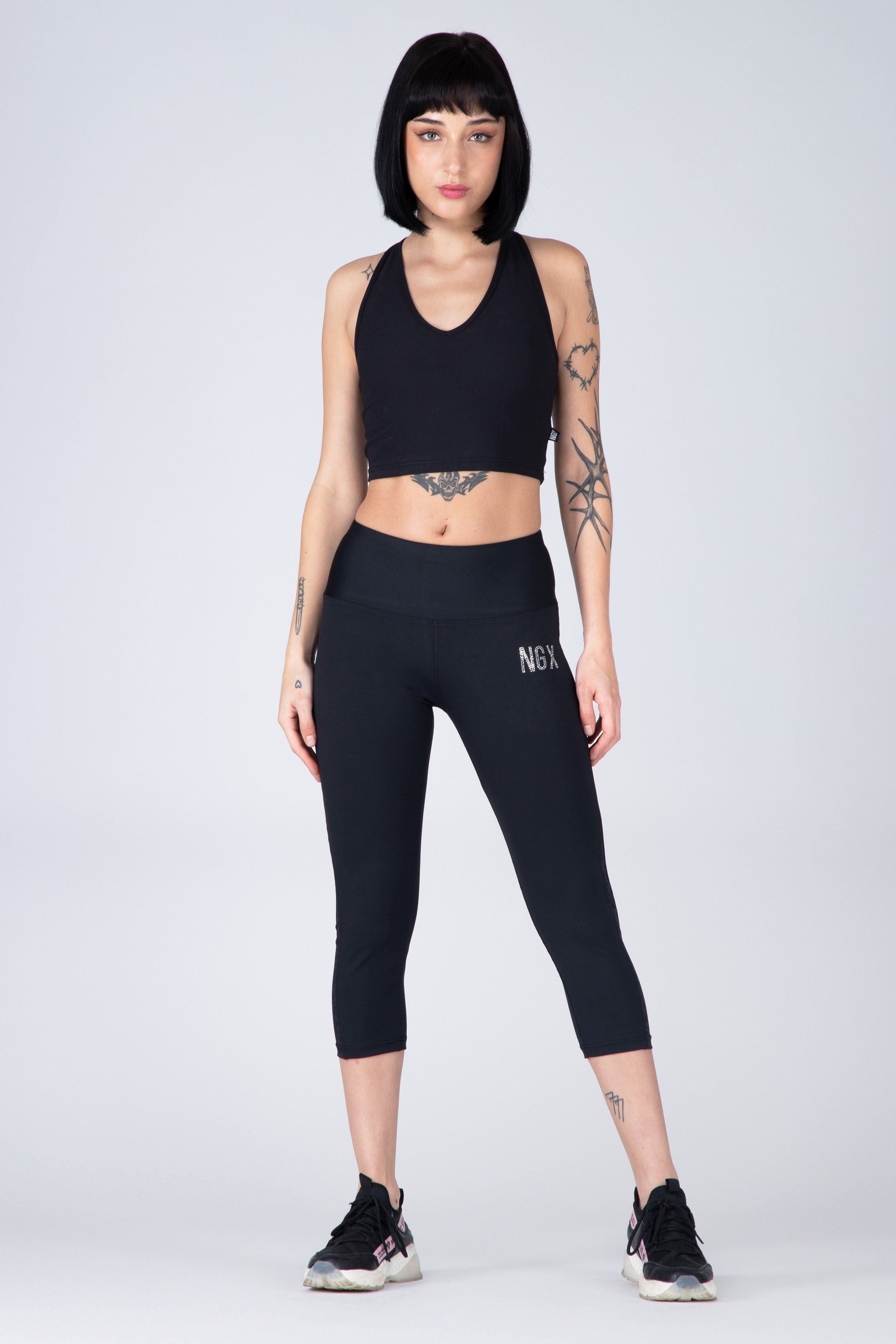 Legging Mid Abstract Negro NGX