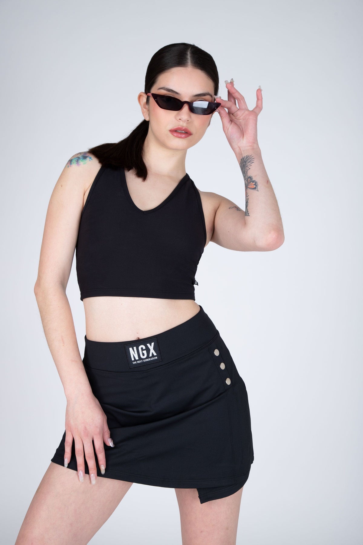 Falda Sky Negro NGX