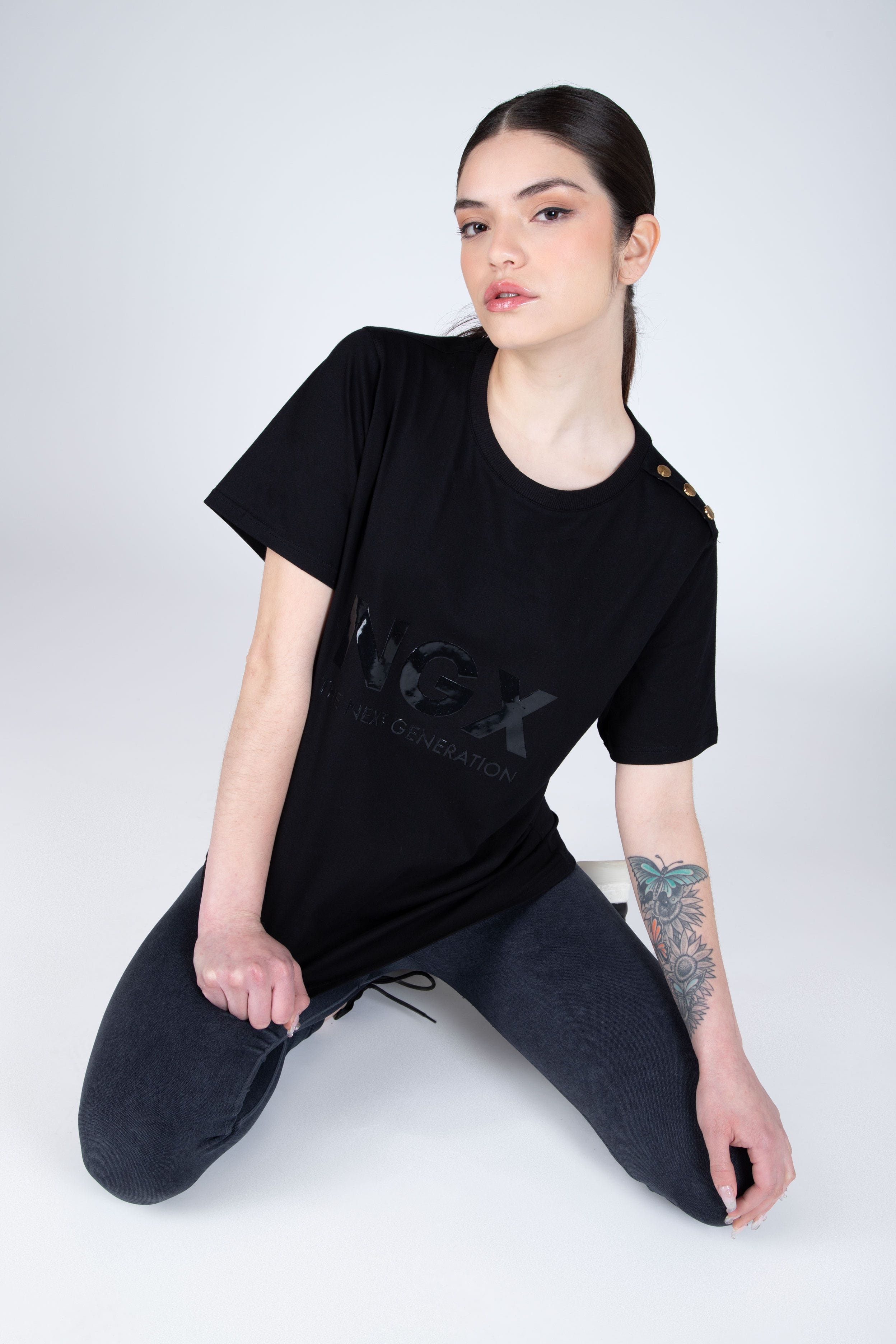 Polera M/C Impetus Negro NGX