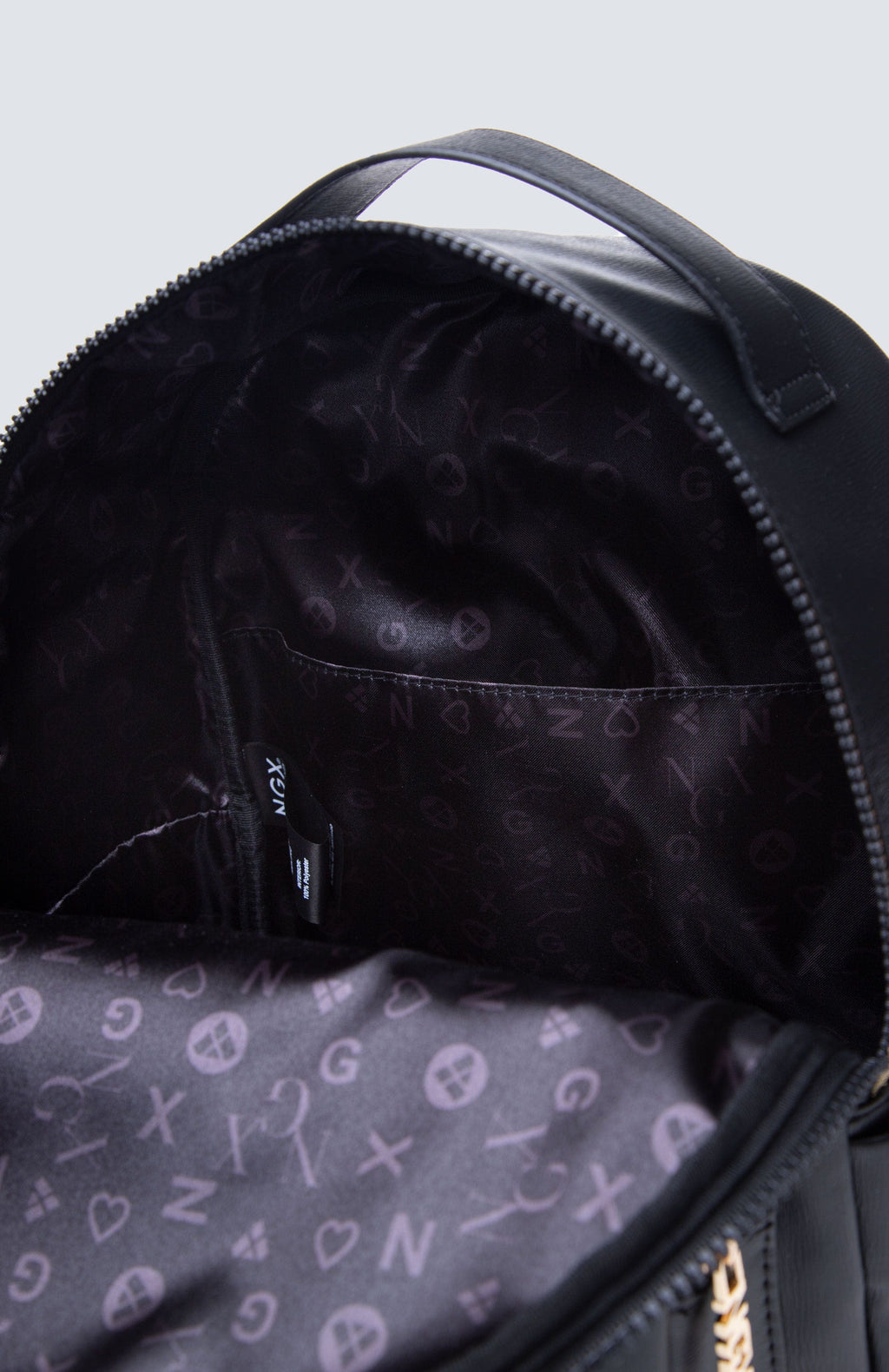 Mochila Strass Letters Negro NGX