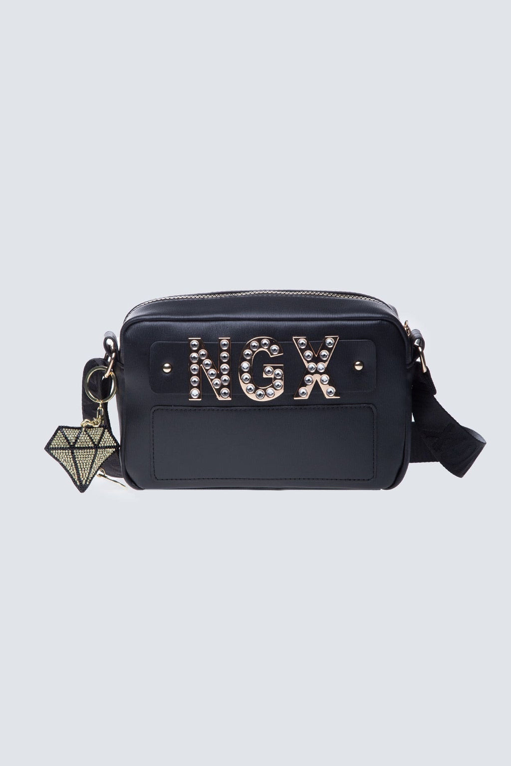 Bolso Party Strass Letters Negro NGX