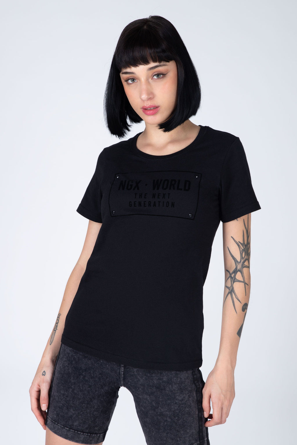 Polera M/C Milano Negro NGX