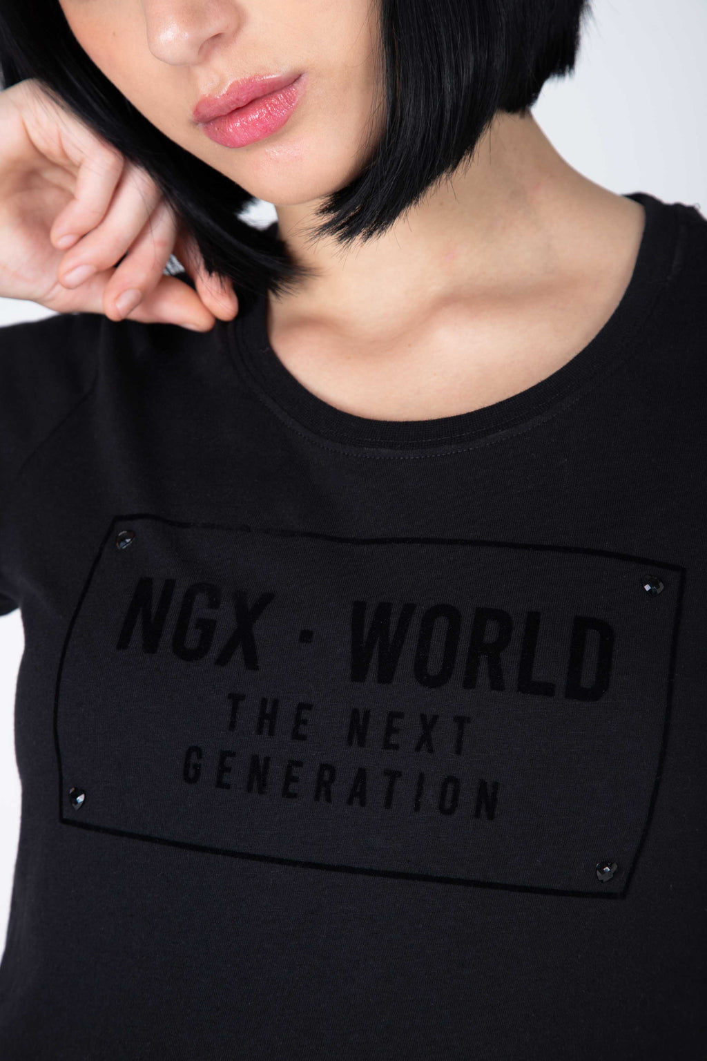 Polera M/C Milano Negro NGX