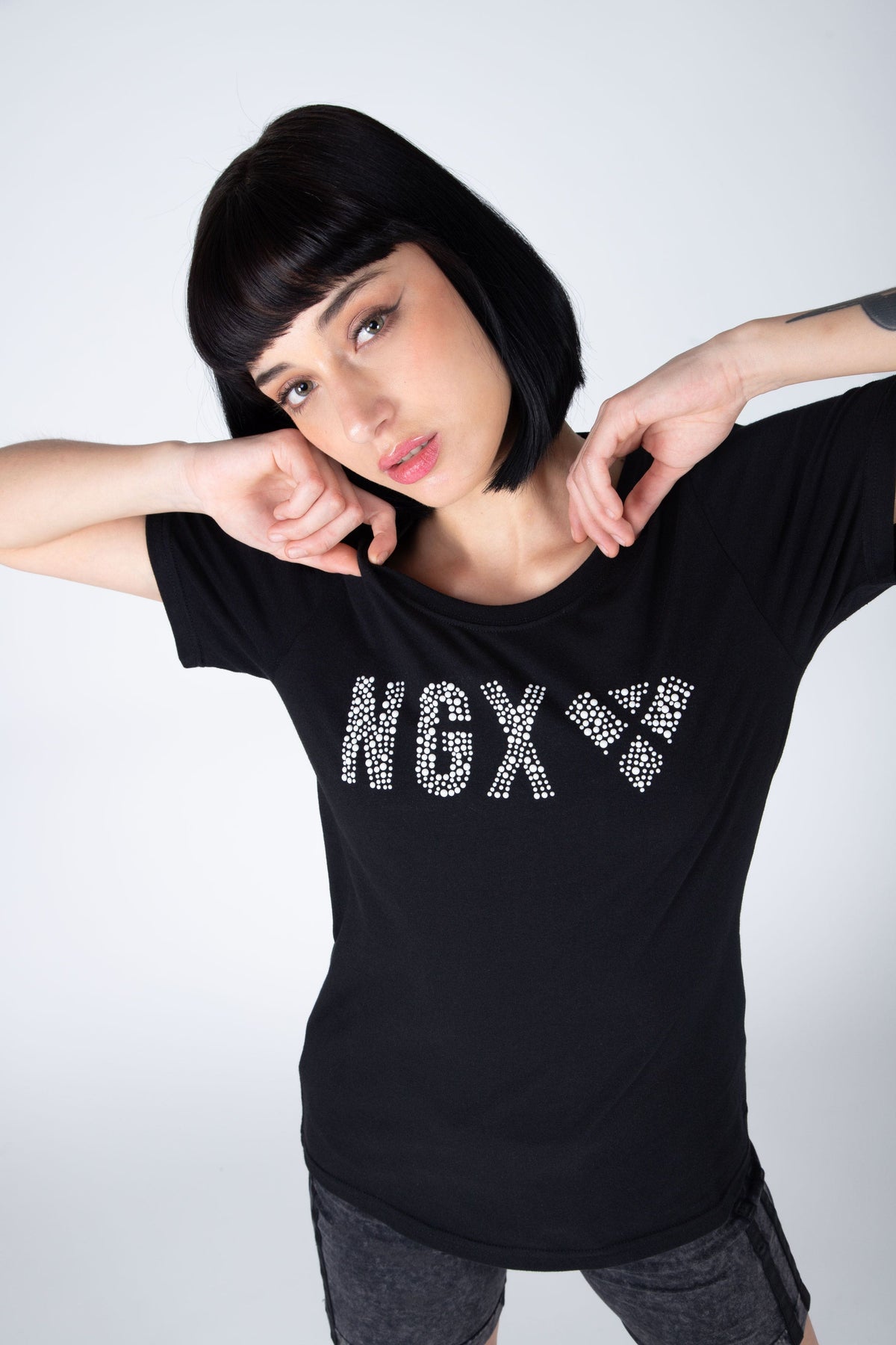 Polera M/C Pearl Negro NGX