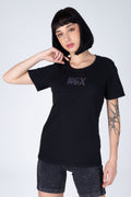 Polera M/C Romantic Negro NGX