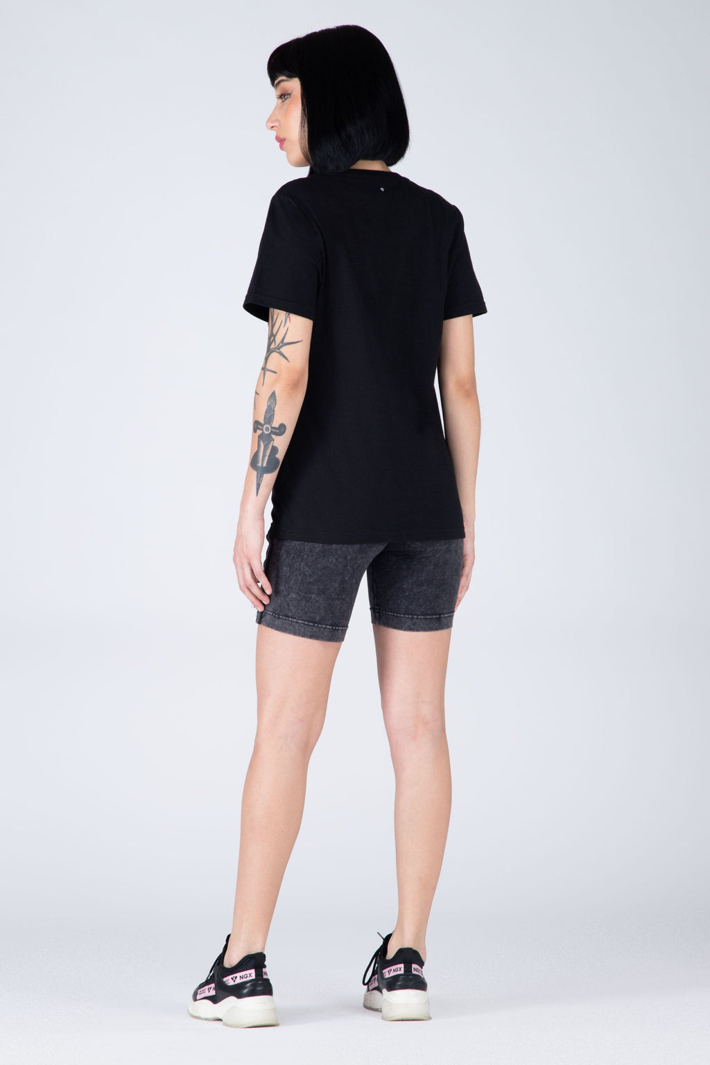Polera M/C Romantic Negro NGX