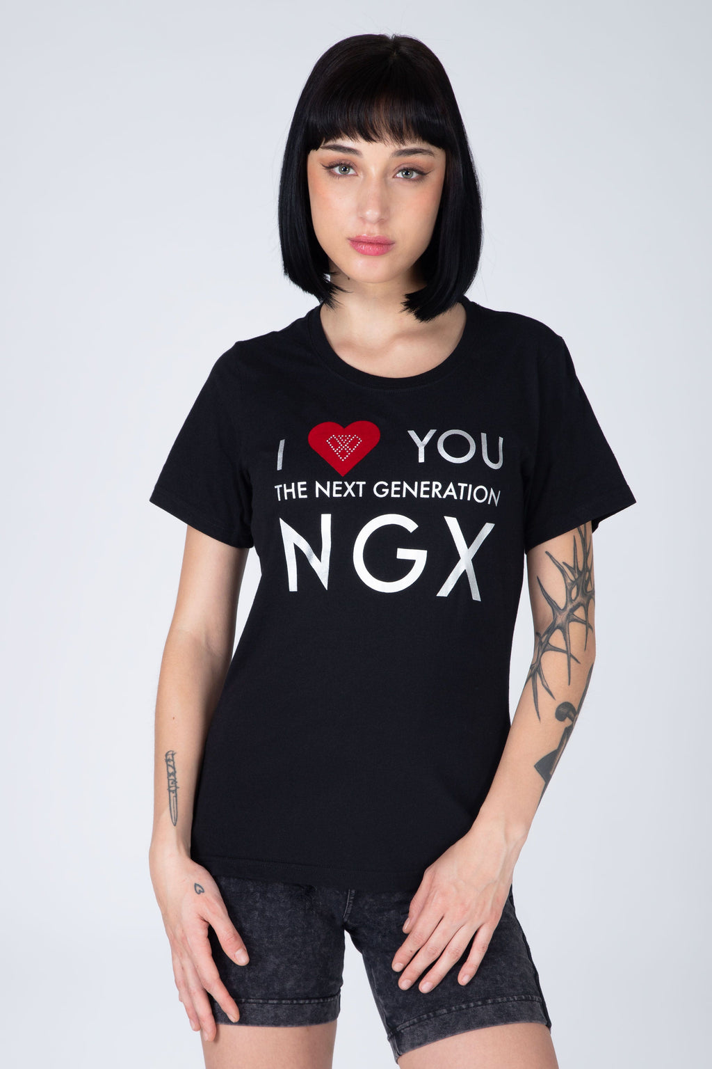 Polera M/C Praia Negro NGX