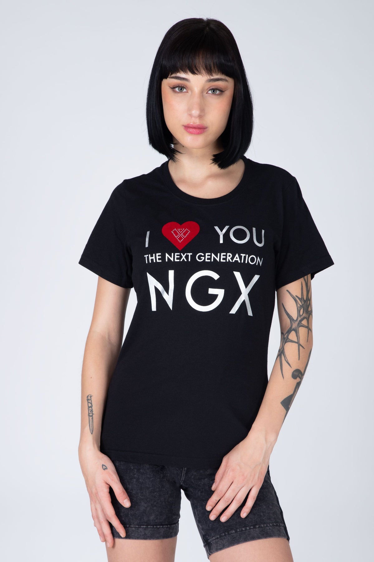 Polera M/C Praia Negro NGX