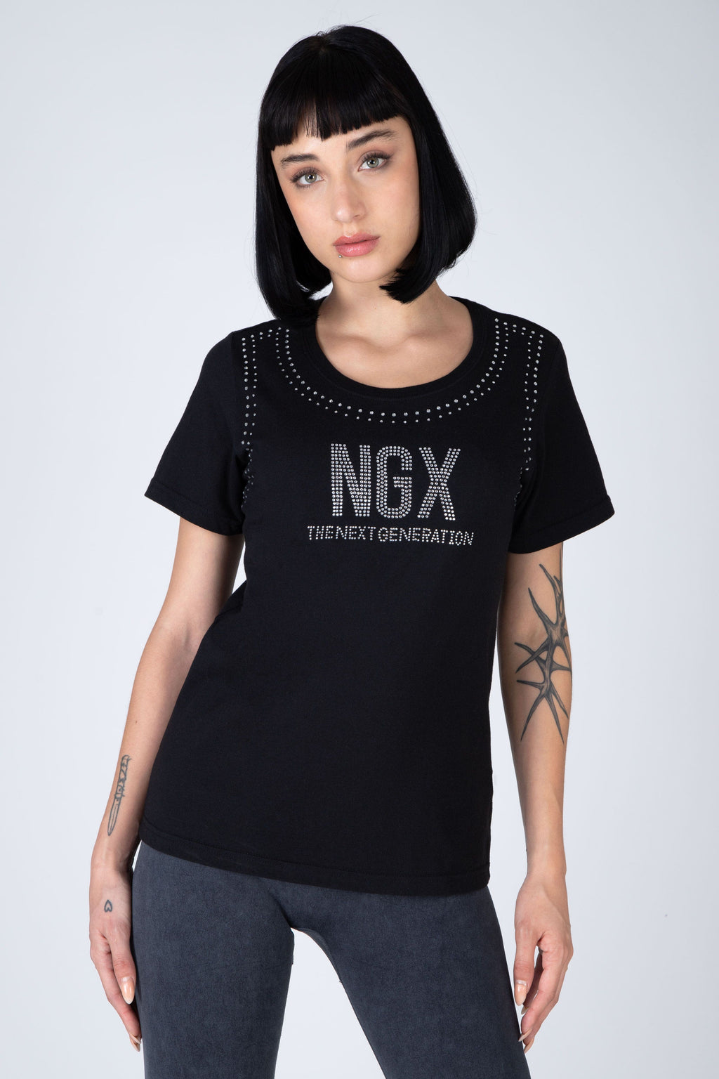 Polera M/C Korint Negro NGX