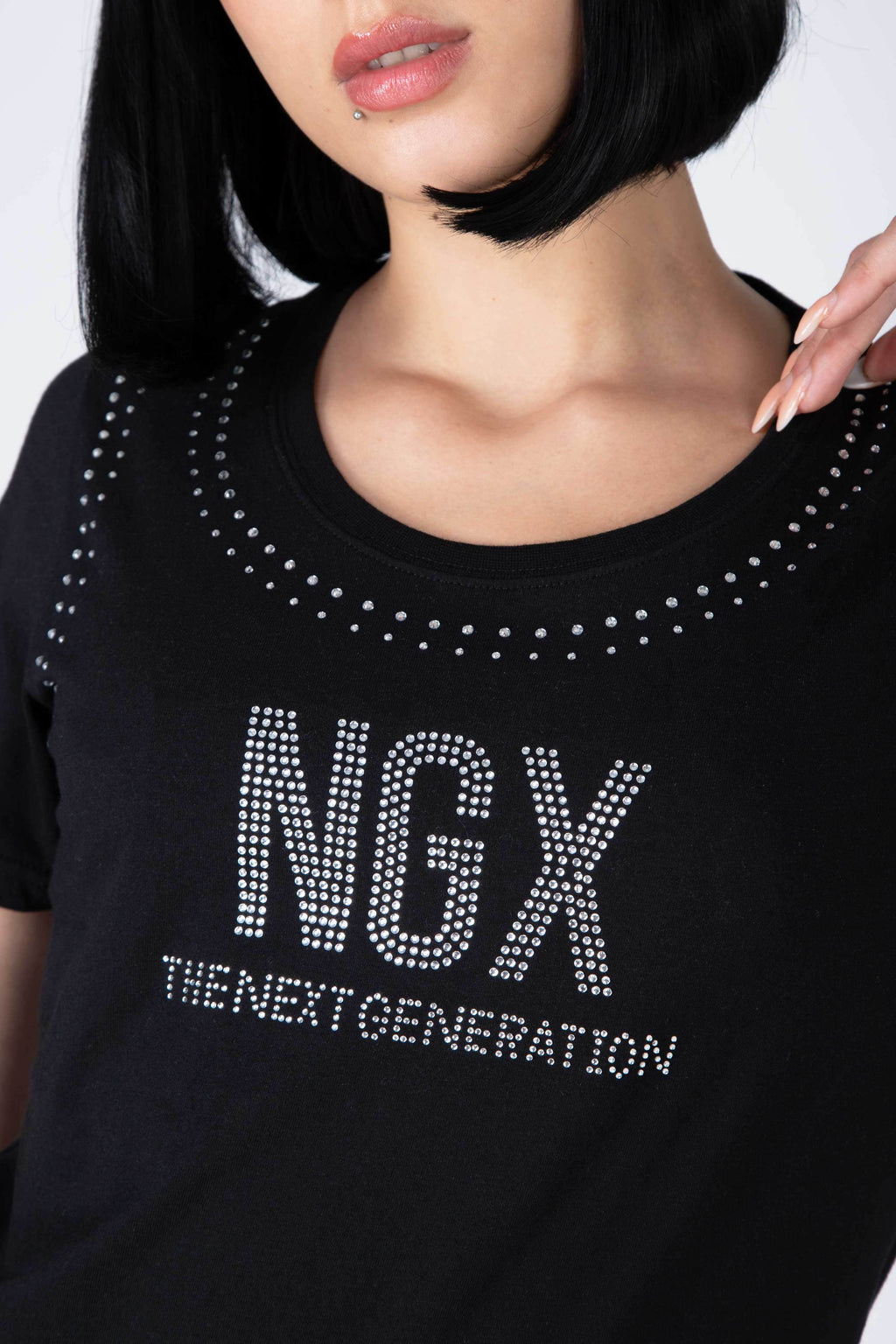 Polera M/C Korint Negro NGX