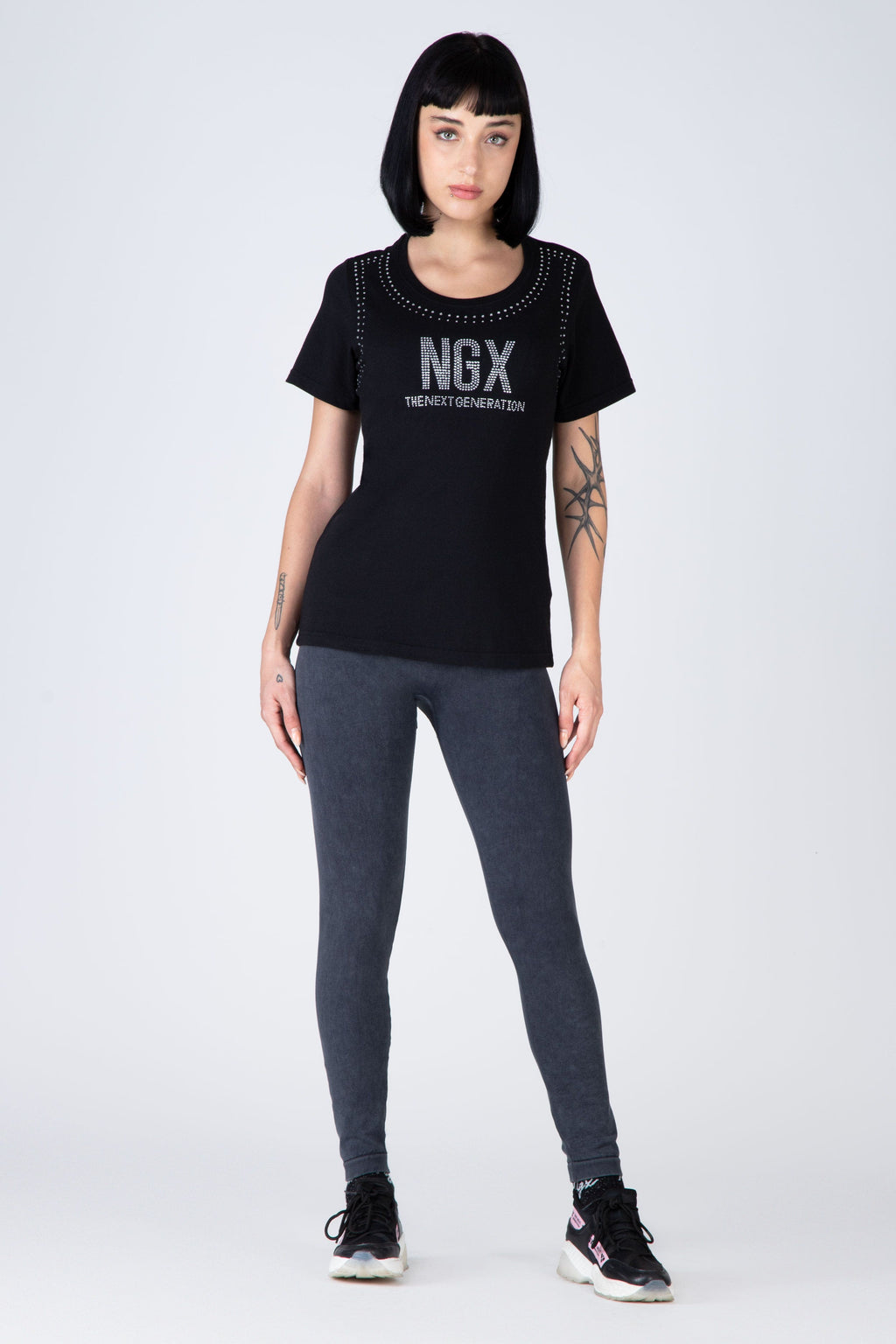 Polera M/C Korint Negro NGX