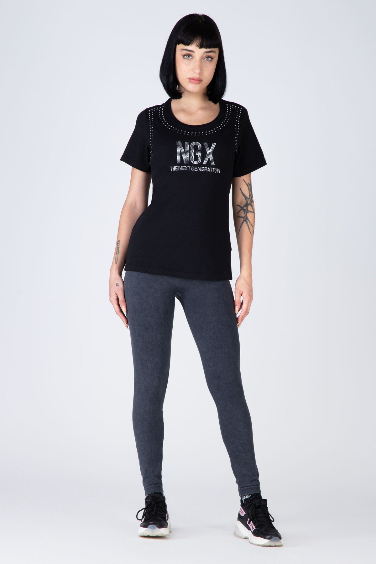 Polera M/C Korint Negro NGX
