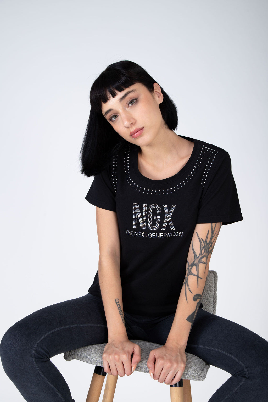 Polera M/C Korint Negro NGX