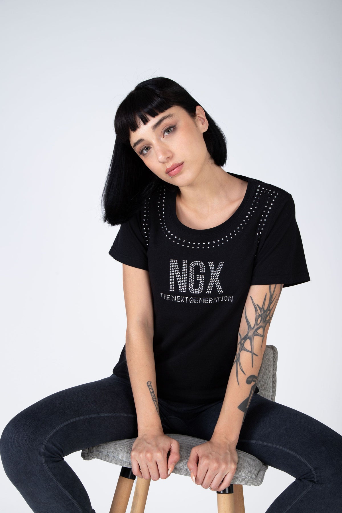 Polera M/C Korint Negro NGX