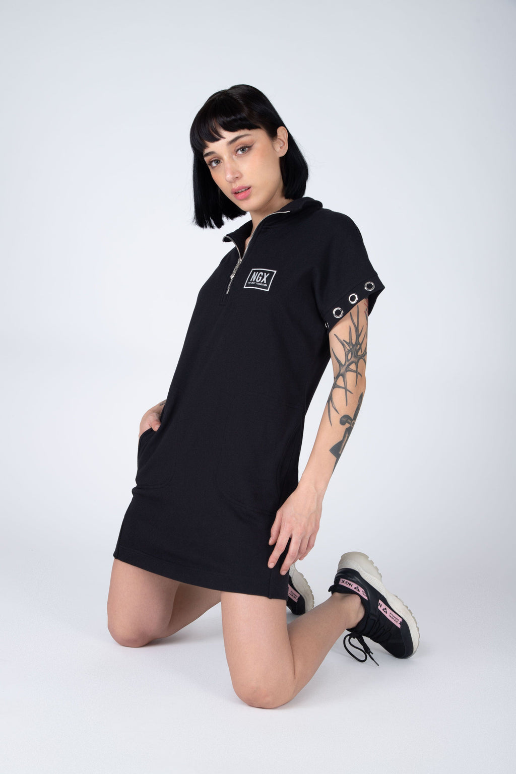 Vestido Uma Negro NGX