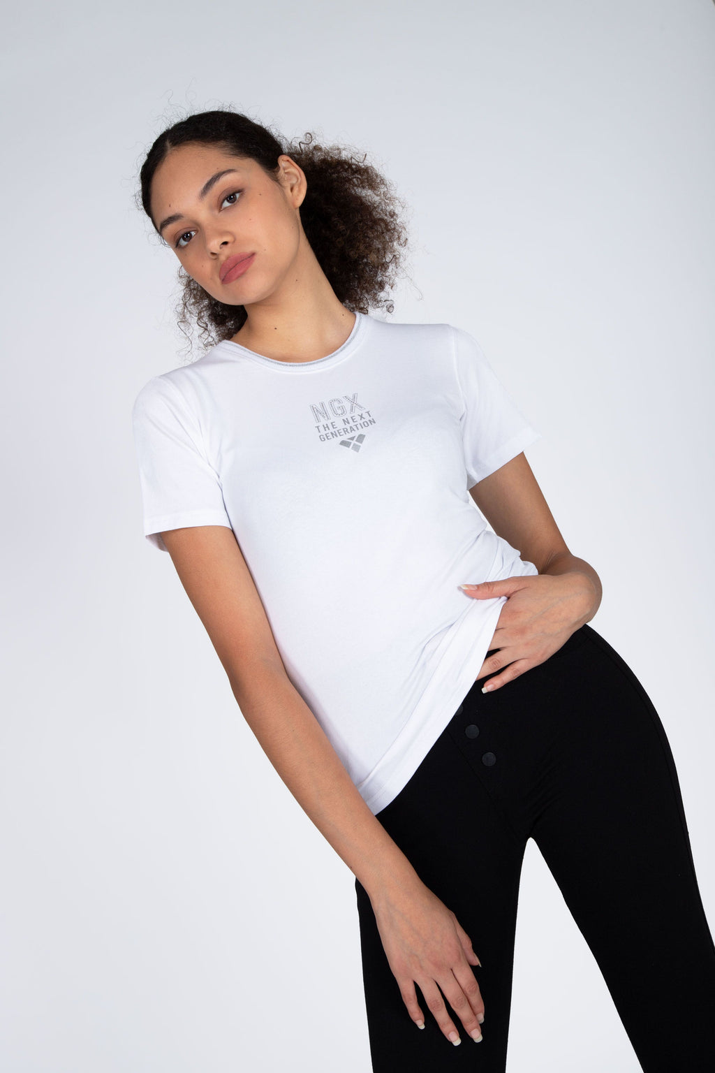 Polera M/C Anymore Blanco NGX