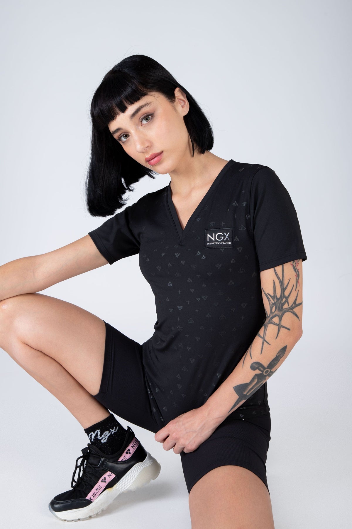 Polera M/C Task Negro NGX