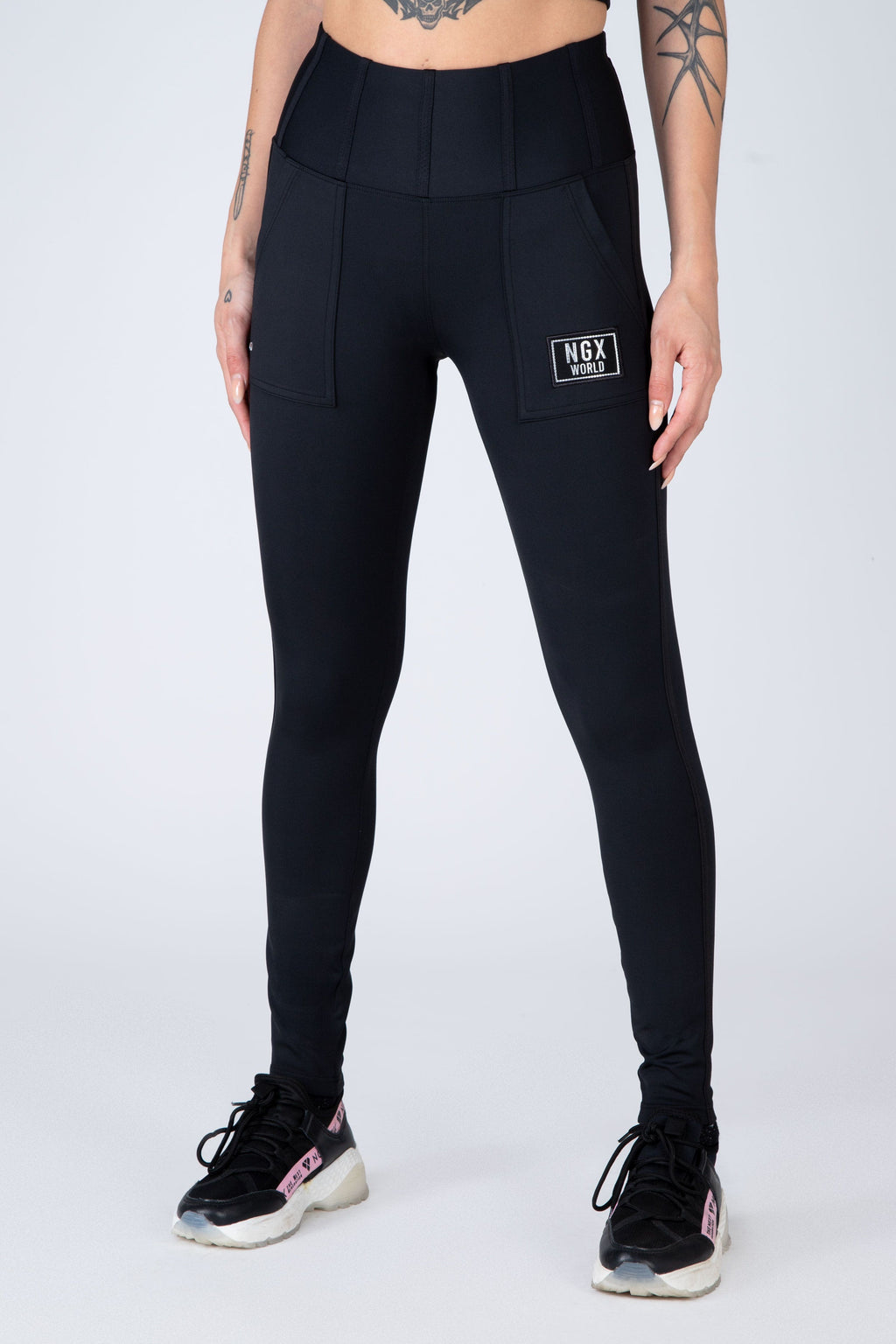 Legging Long Aqua Negro NGX