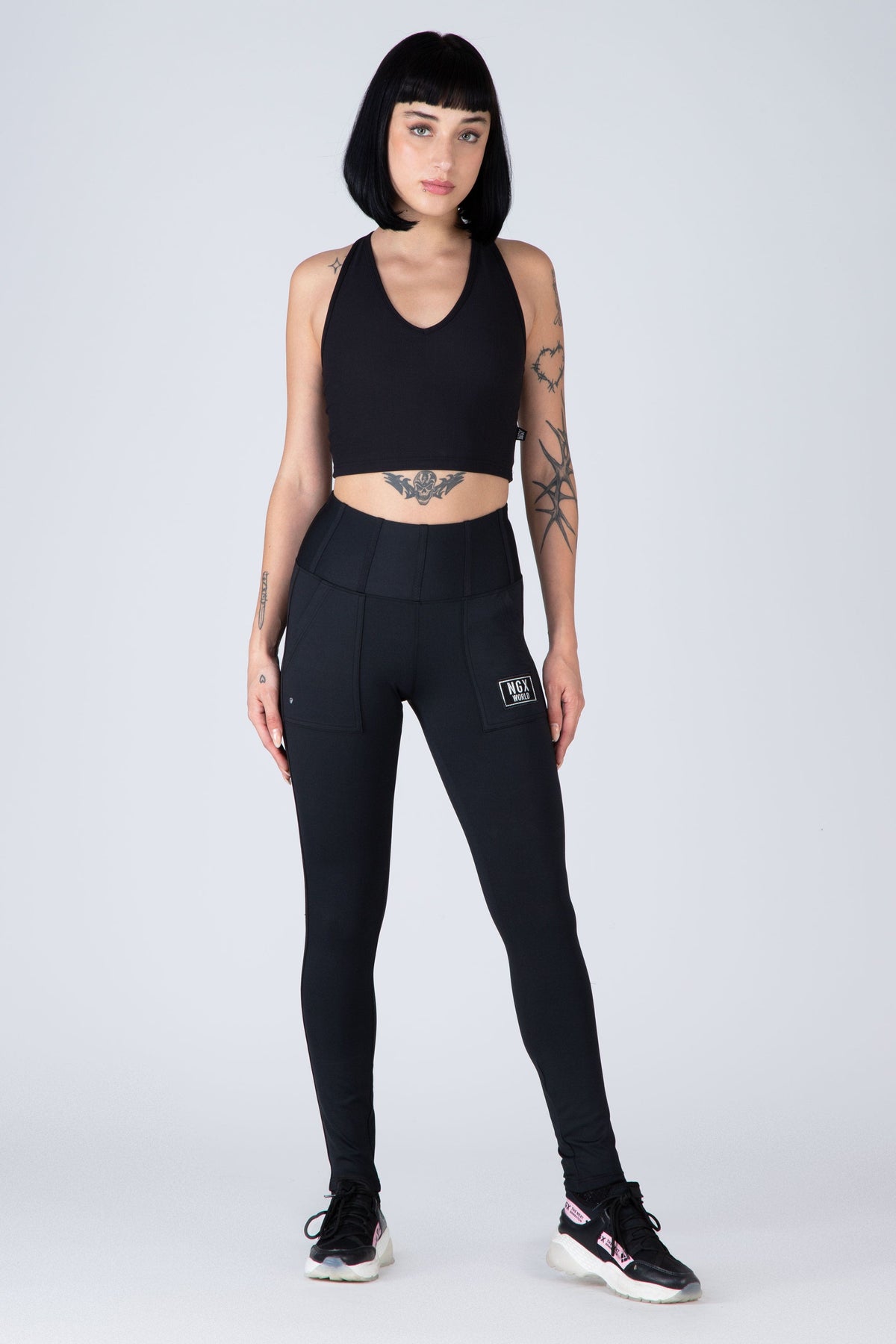 Legging Long Aqua Negro NGX