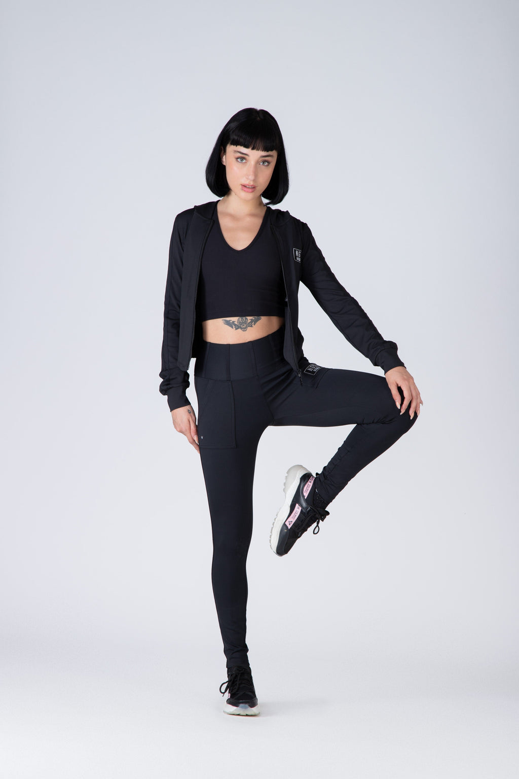 Legging Long Aqua Negro NGX