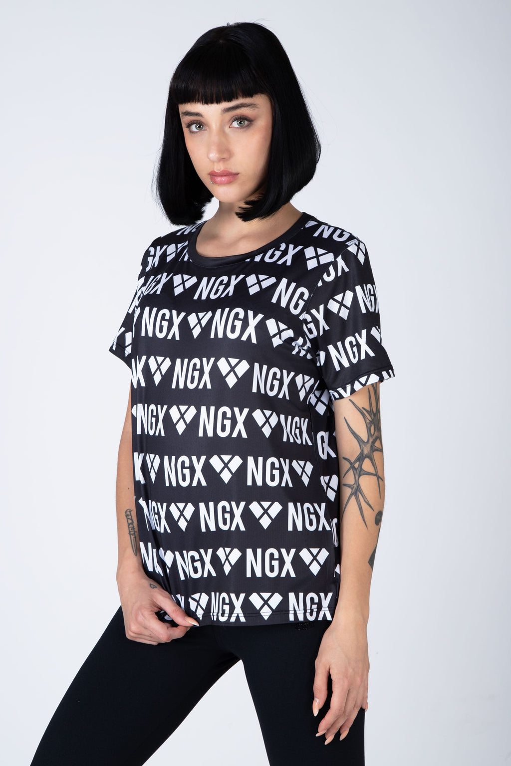 Polera M/C Aqua Negro NGX