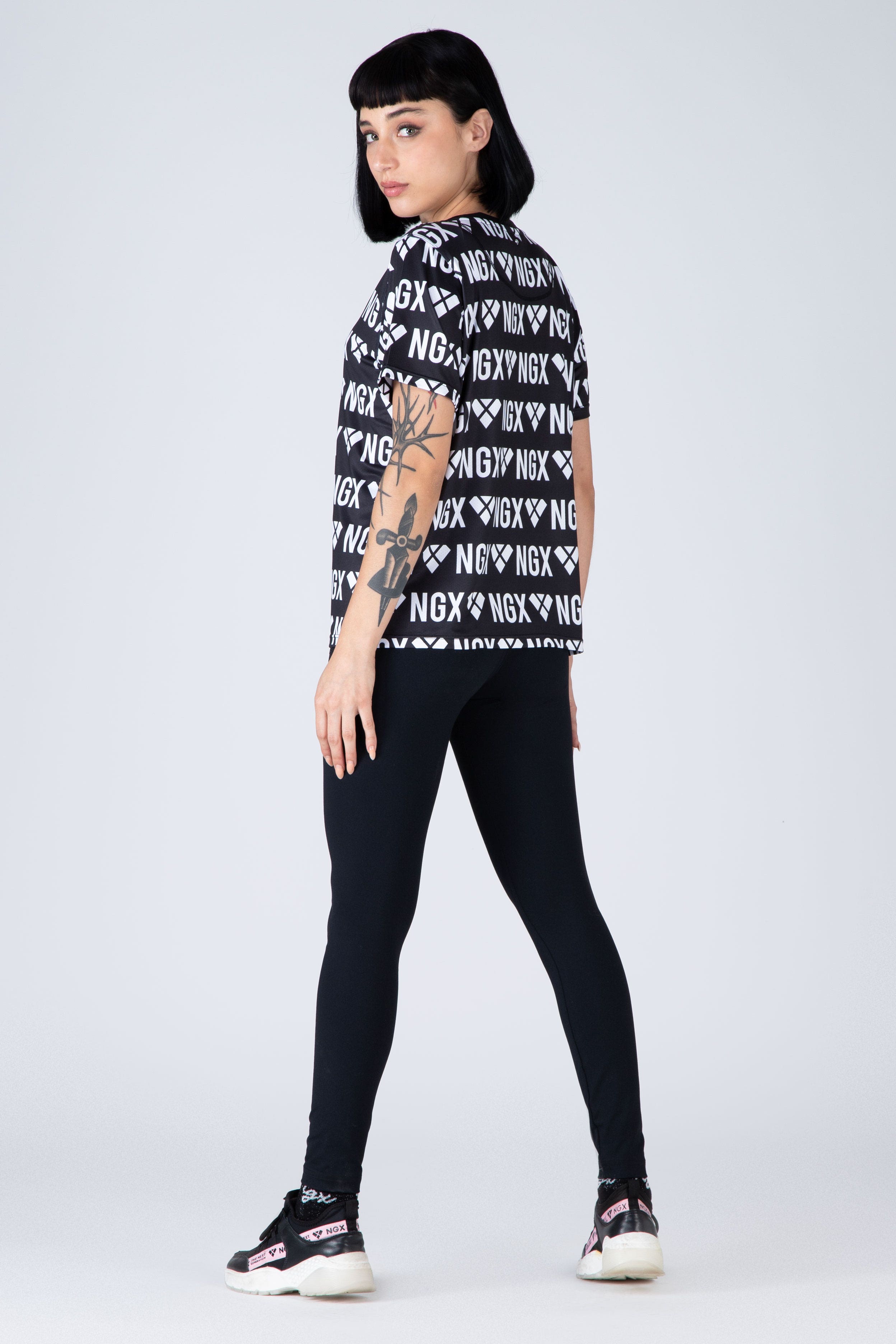 Polera M/C Aqua Negro NGX