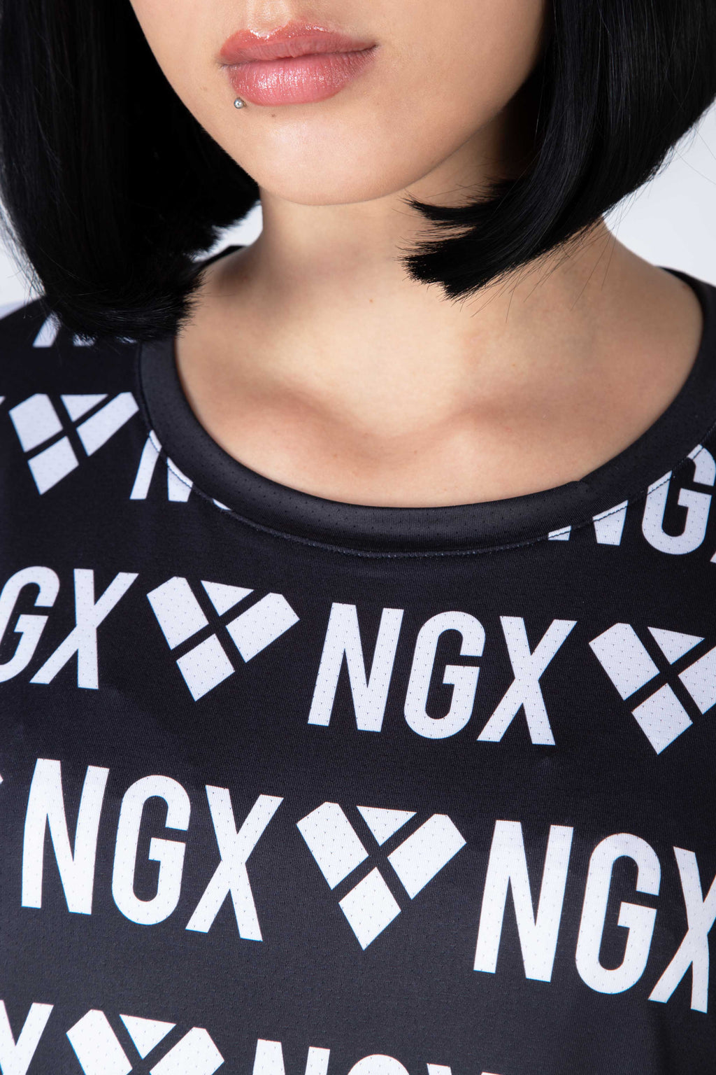 Polera M/C Aqua Negro NGX
