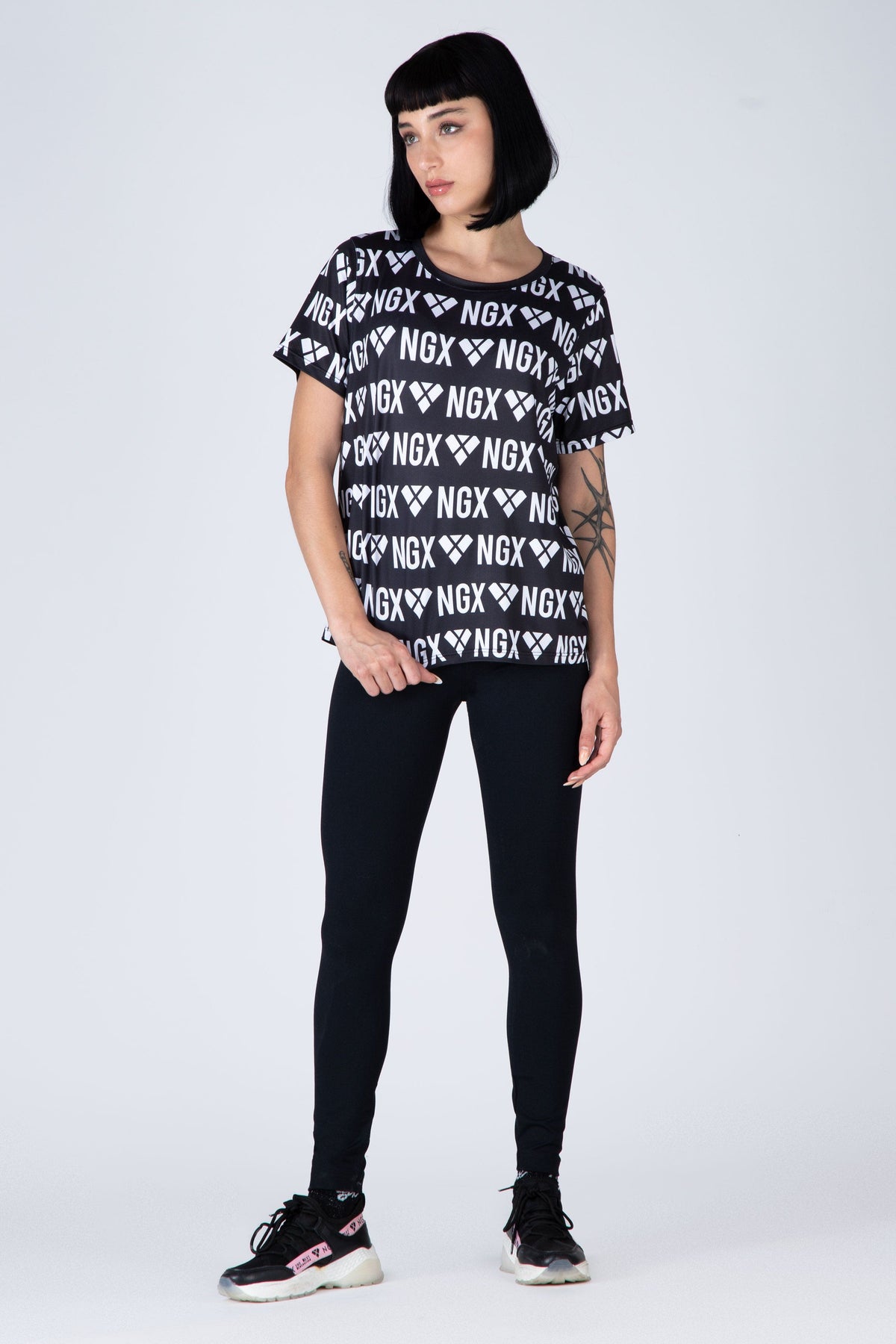 Polera M/C Aqua Negro NGX