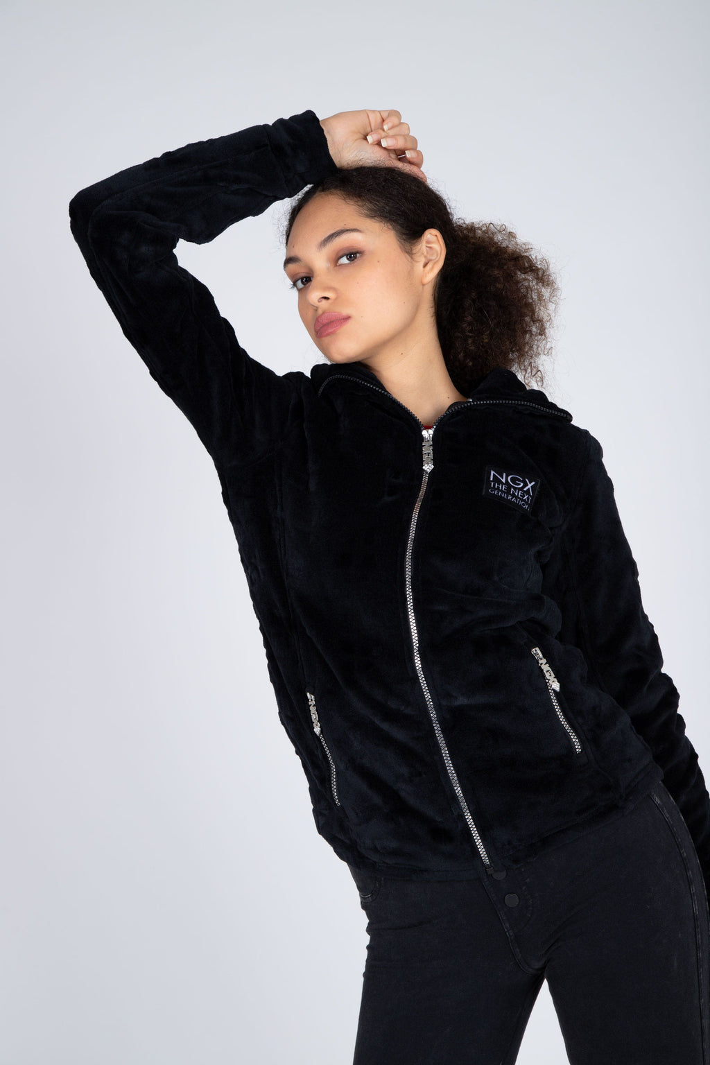 Chaqueta Text Negro NGX